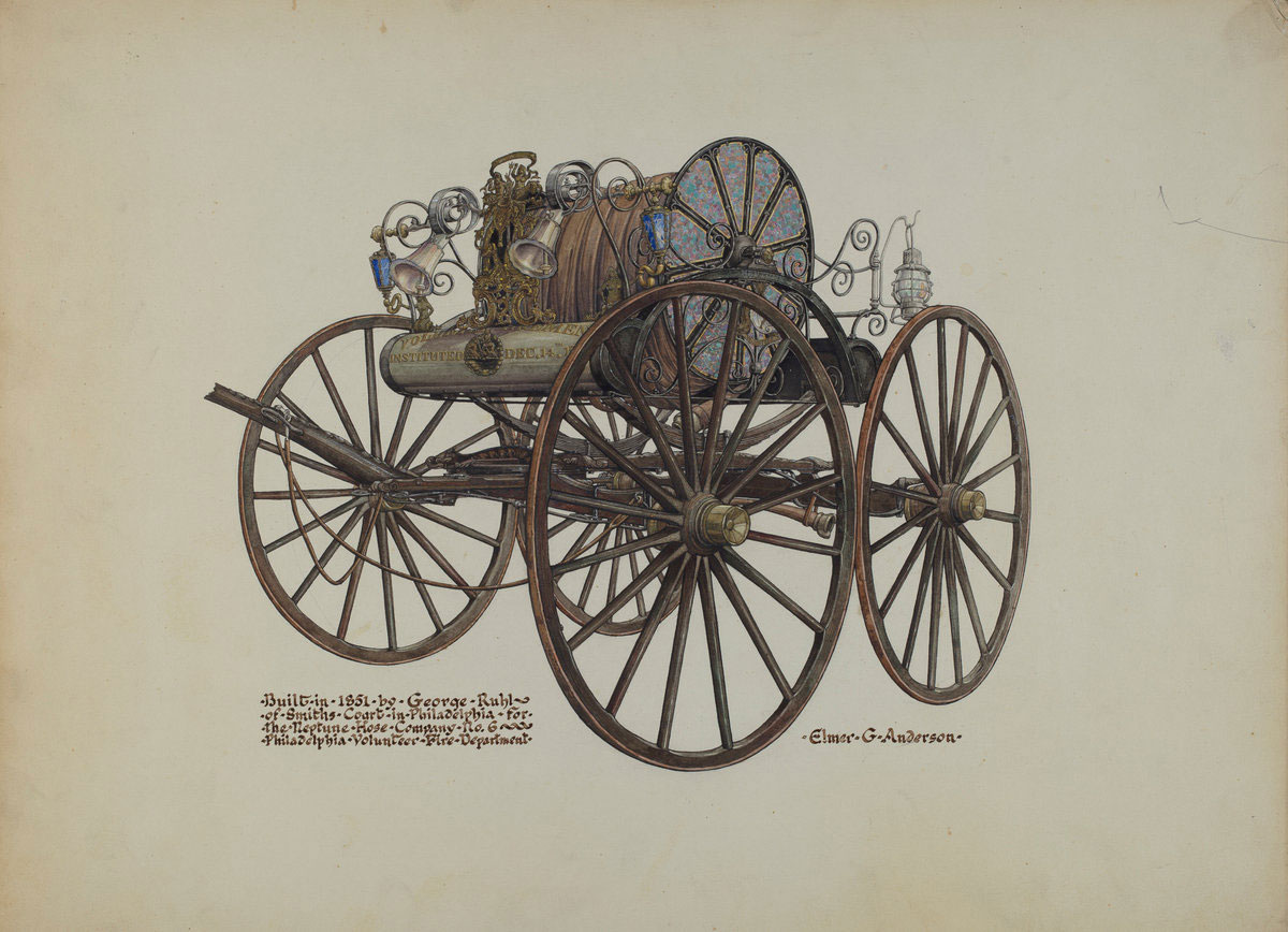 Hose Carriage Painting from National Gallery of Art