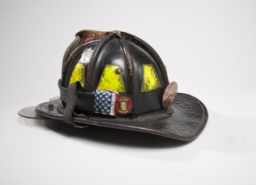 Fire helmet from September 11 Memorial and Museum