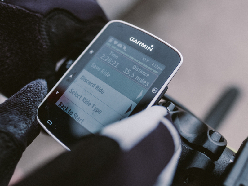 Garmin 520: “I started using a Garmin again about a year ago. It meshes up my rides with my heart rate monitor.” $249