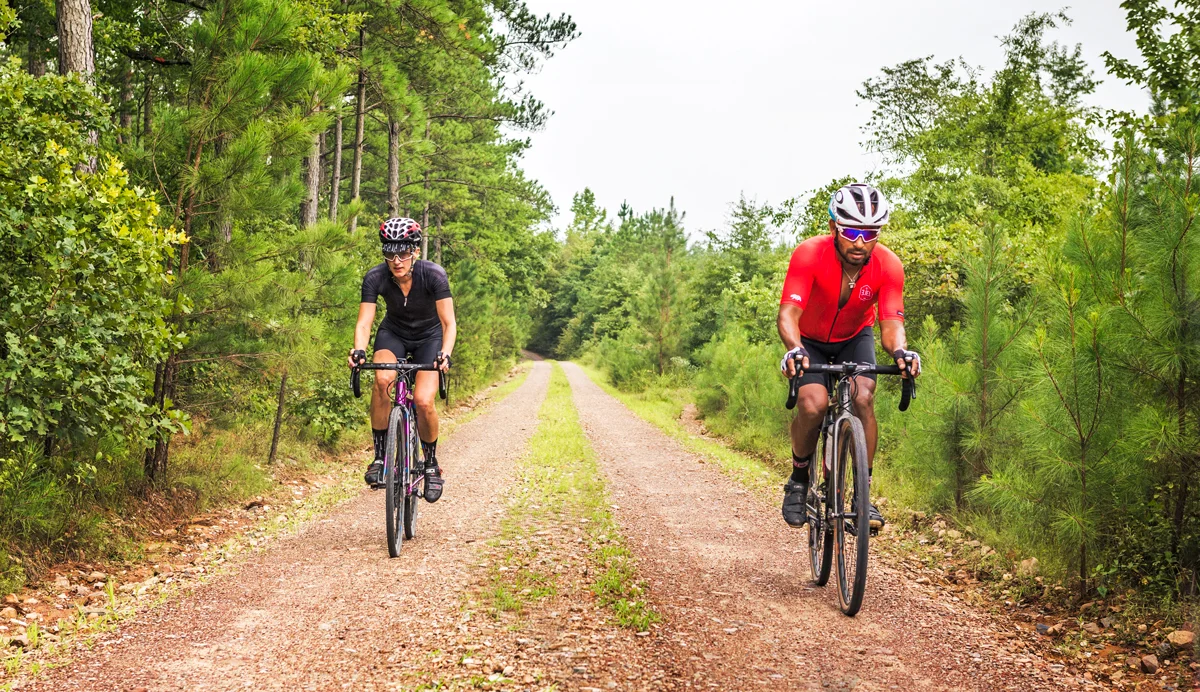 THE COUPLE THAT RIDES TOGETHER ... : Scotti and Ernie Lechuga.