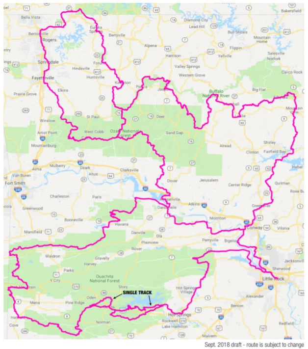 TRAIL FATHER: Chuck Campbell spent the summers of 2017 and 2018 driving around Arkansas with a GPS unit to map the High Country Trail.