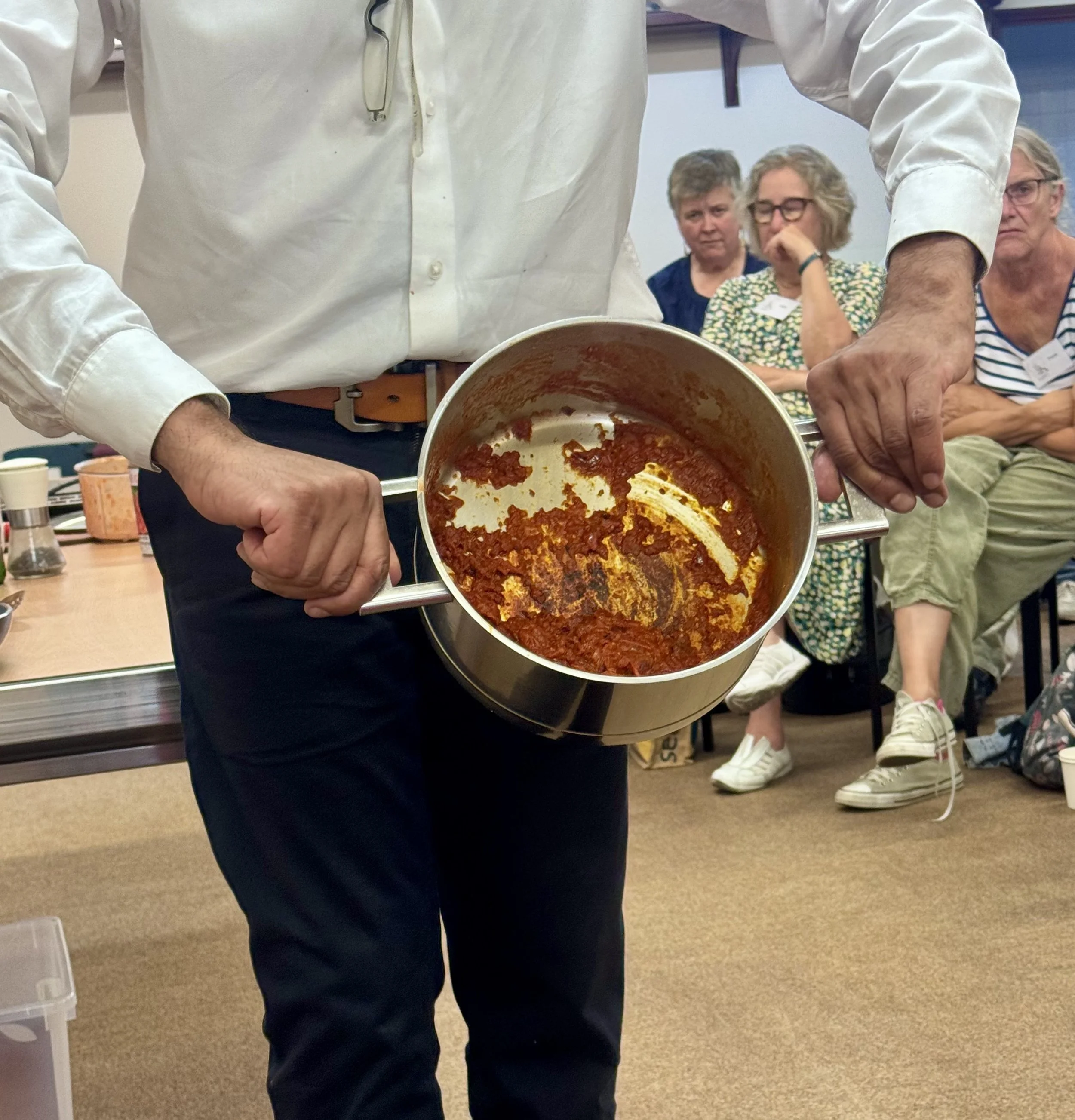 July meeting - demonstration of Italian cooking