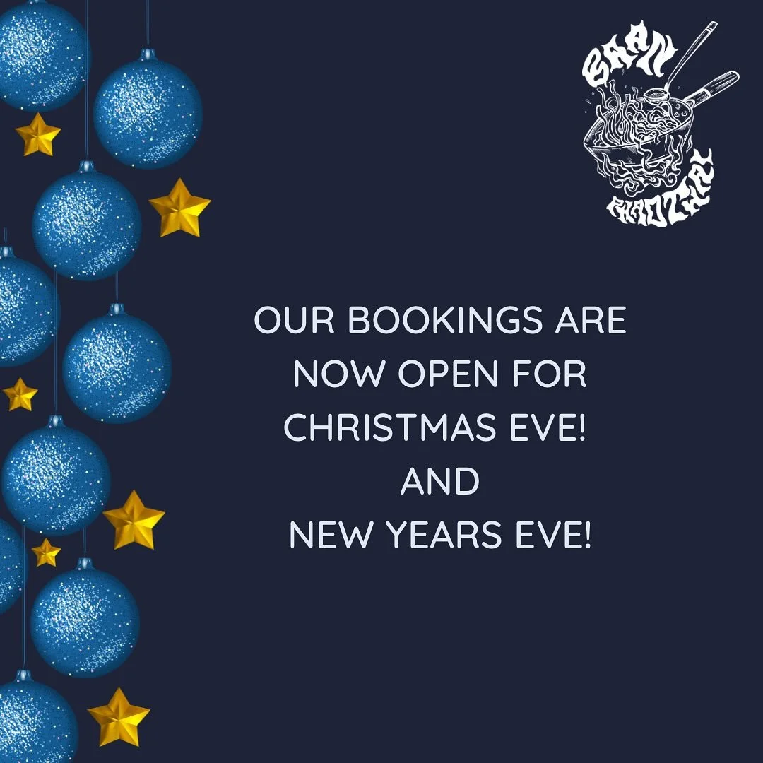🎄✨ Festive Bookings Now Open! ✨🎉

We&rsquo;re now taking bookings for two very special nights:

🎄Christmas Eve
🥂 New Year&rsquo;s Eve

Celebrate with Thai flavours, a cosy atmosphere n great company &ndash; the perfect way to end the year!

🎟️ L