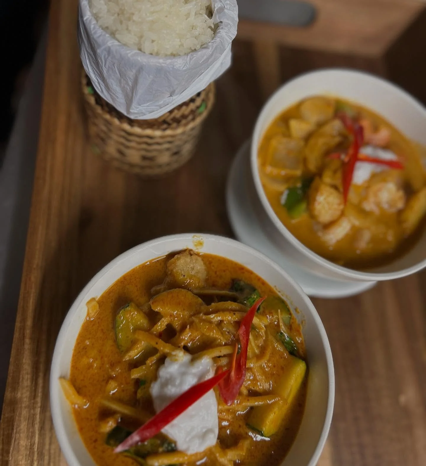 🥢 Saturday cravings sorted!
Warm up your weekend with our rich and flavourful Thai Red Curry 🍛 paired perfectly with Sticky Rice 🥢

📍 Open from 5pm
📞 Call us for takeaway on 01612171080
🌐 Book your table via our website booking page
www.baanpha