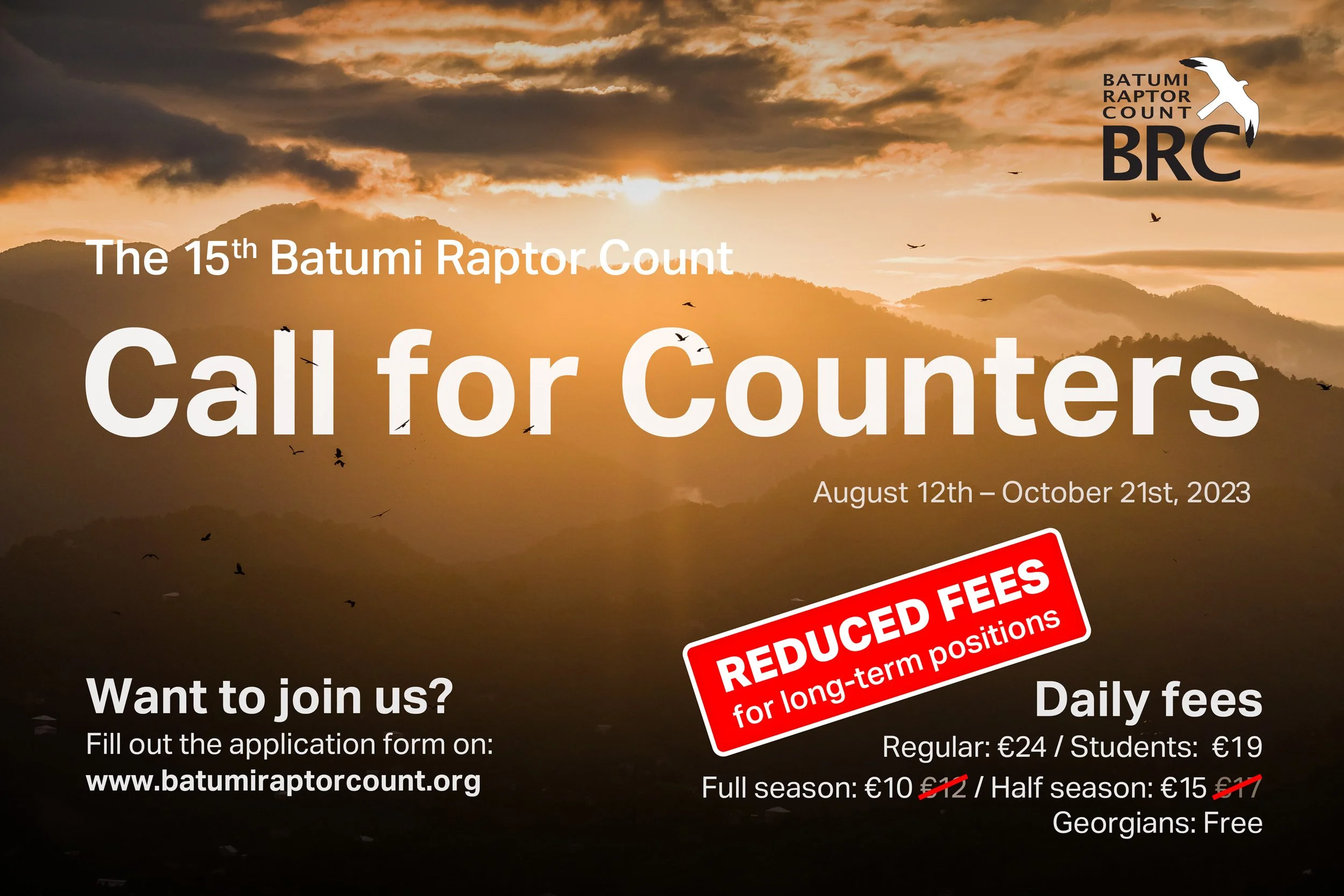 Urgently needed: Long-term counters for Autumn 2023 — Batumi Raptor Count