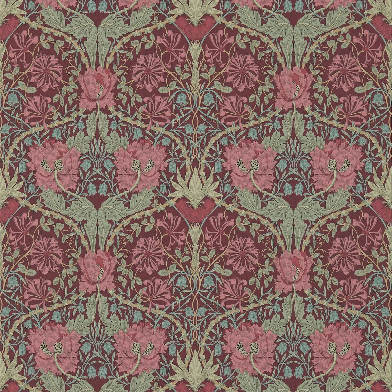 Burgundy/Sage