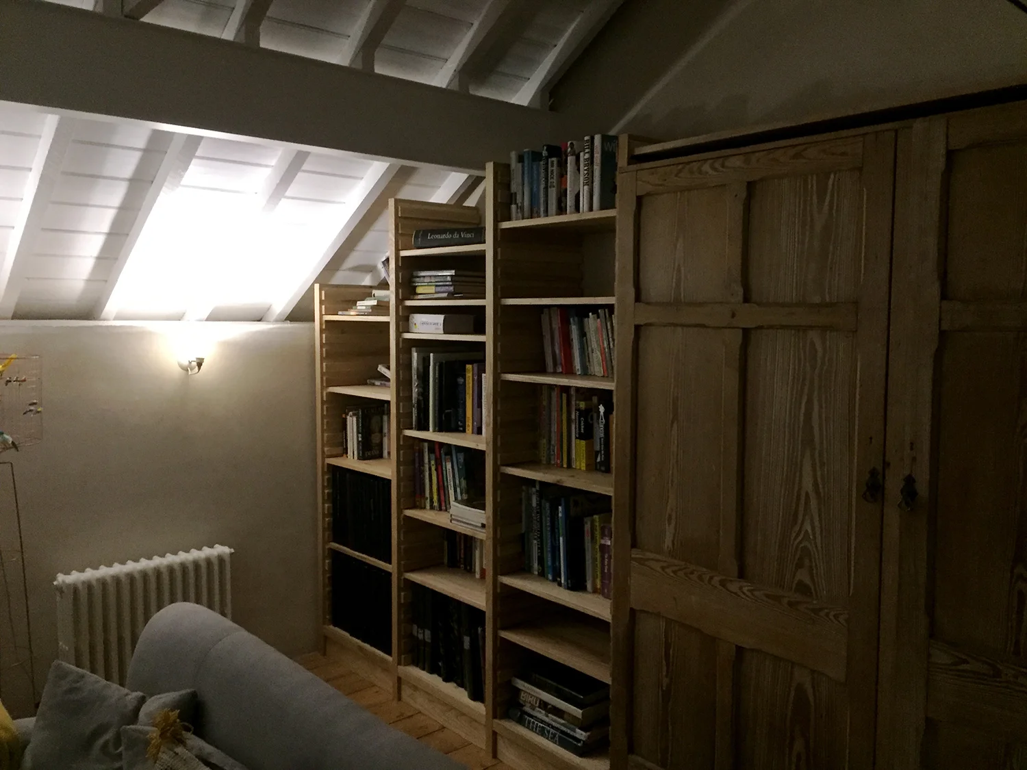 Ash Slat Bookshelves corner.JPG