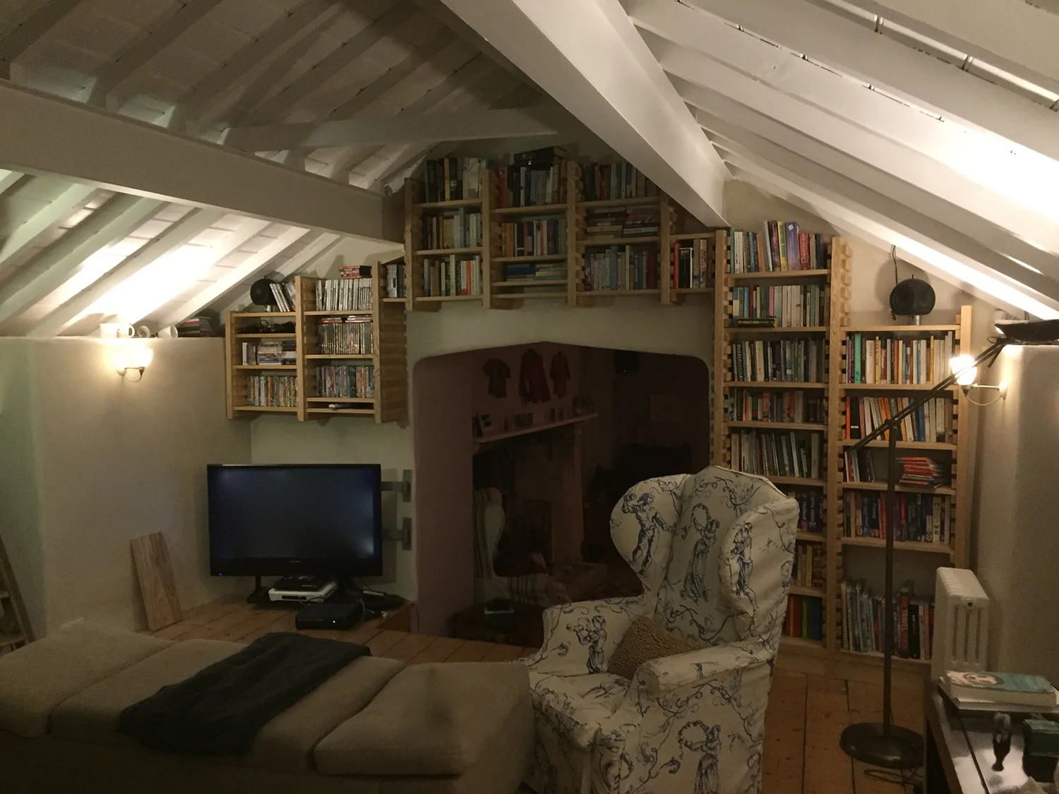 Ash Slat Bookshelves full wall.JPG