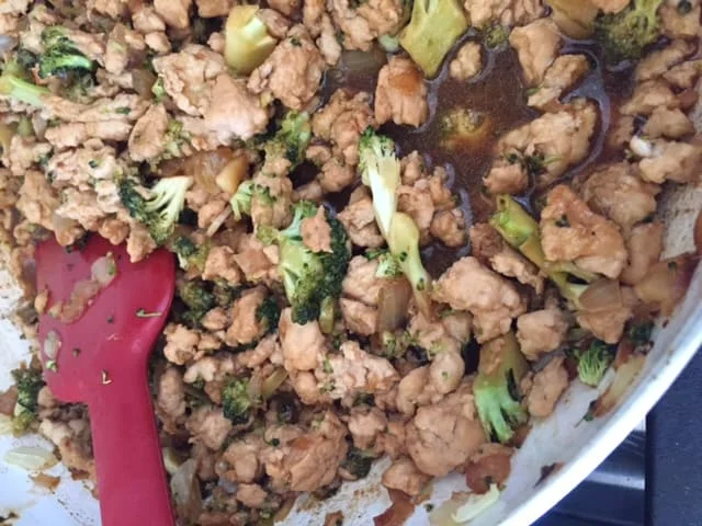 Add the sauce and simmer for as long as you like.
