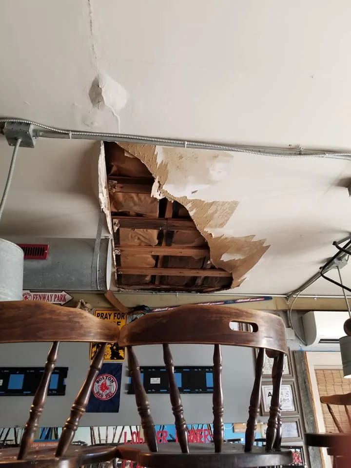 Despite high flood waters, The Shack in Carolina Beach only suffered minor roof damage that should be repaired very shortly.