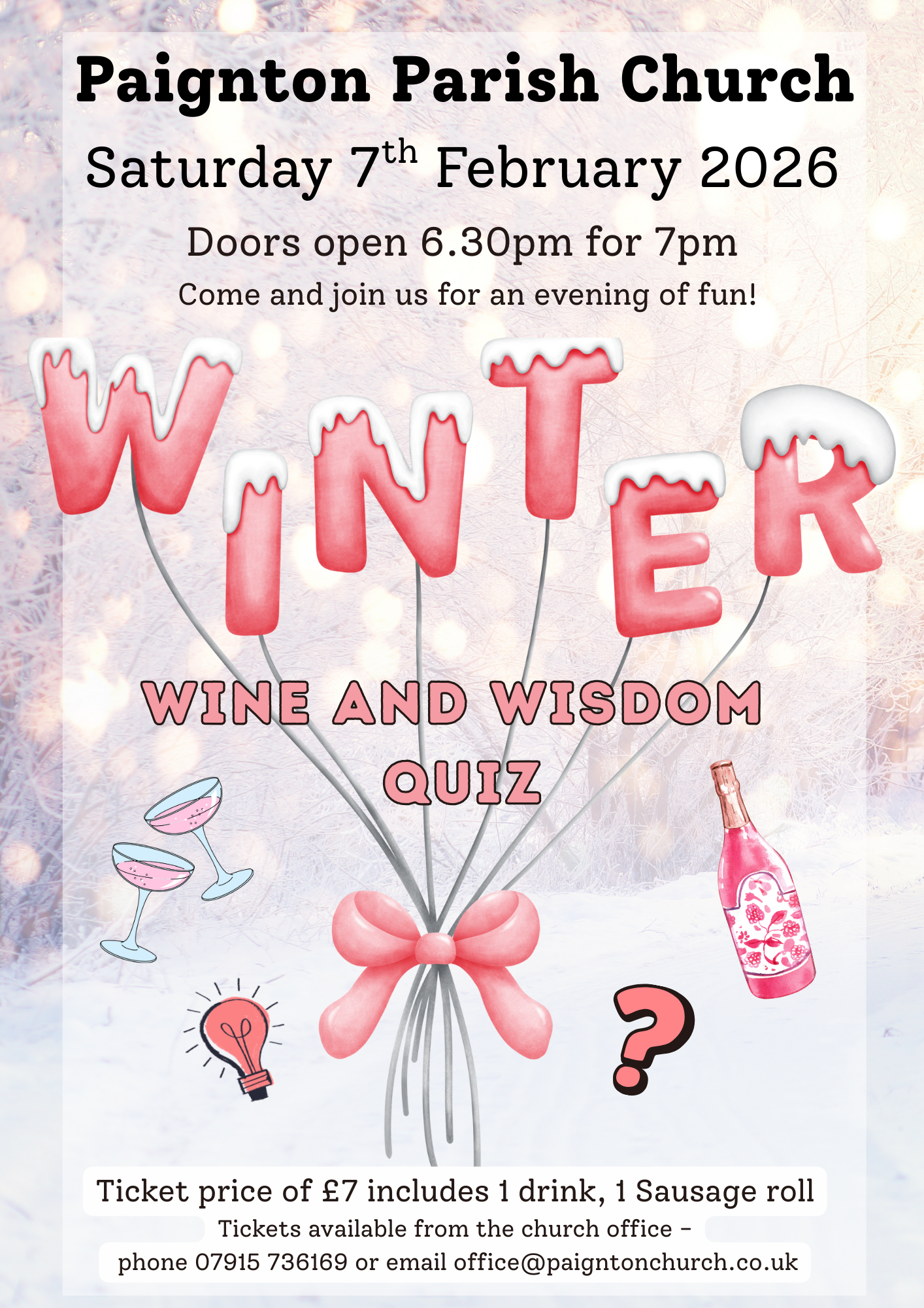 Wine and Wisdom Quiz Night
