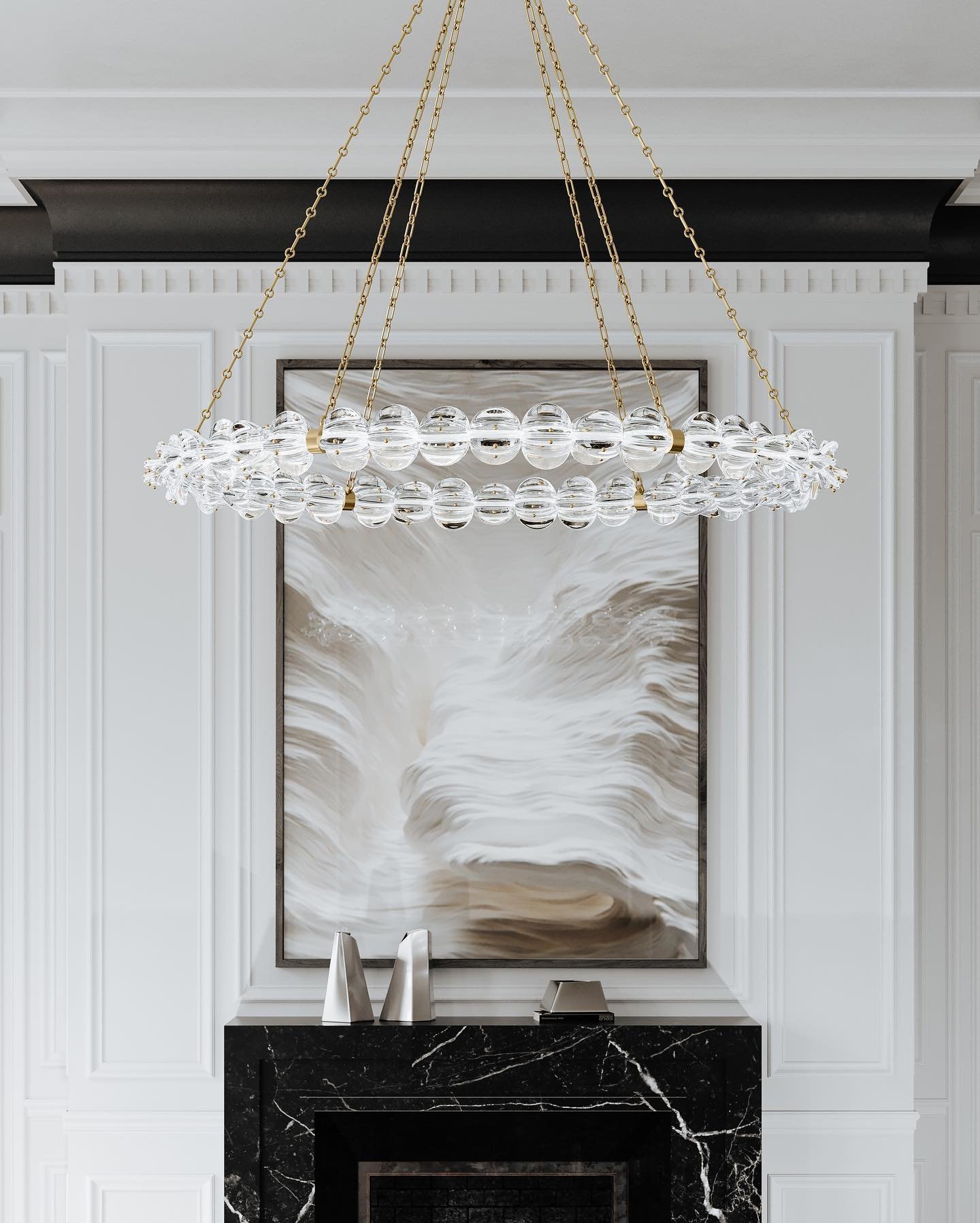 new introduction from @hudsonvalleylighting &mdash; the lindley collection! two pieces of glass come together and encapsulate each LED light. Each piece of glass can be twisted in different directions, giving this piece a unique and interesting quali