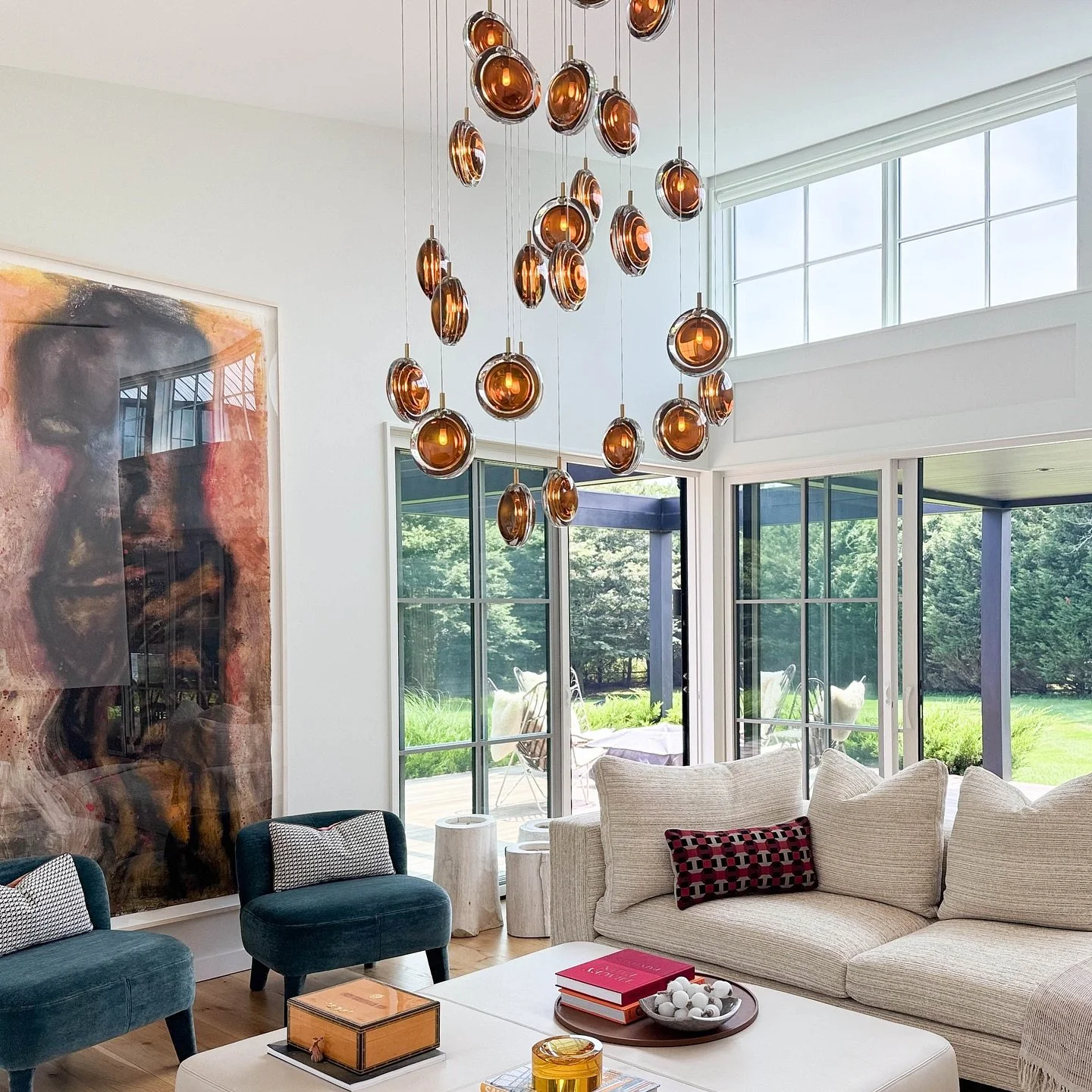 LIGHTEN UP • featured in @thepurist for their August/September issue is an amazing project in East Hampton by @deuxellis π€π€ all lighting supplied by us! π