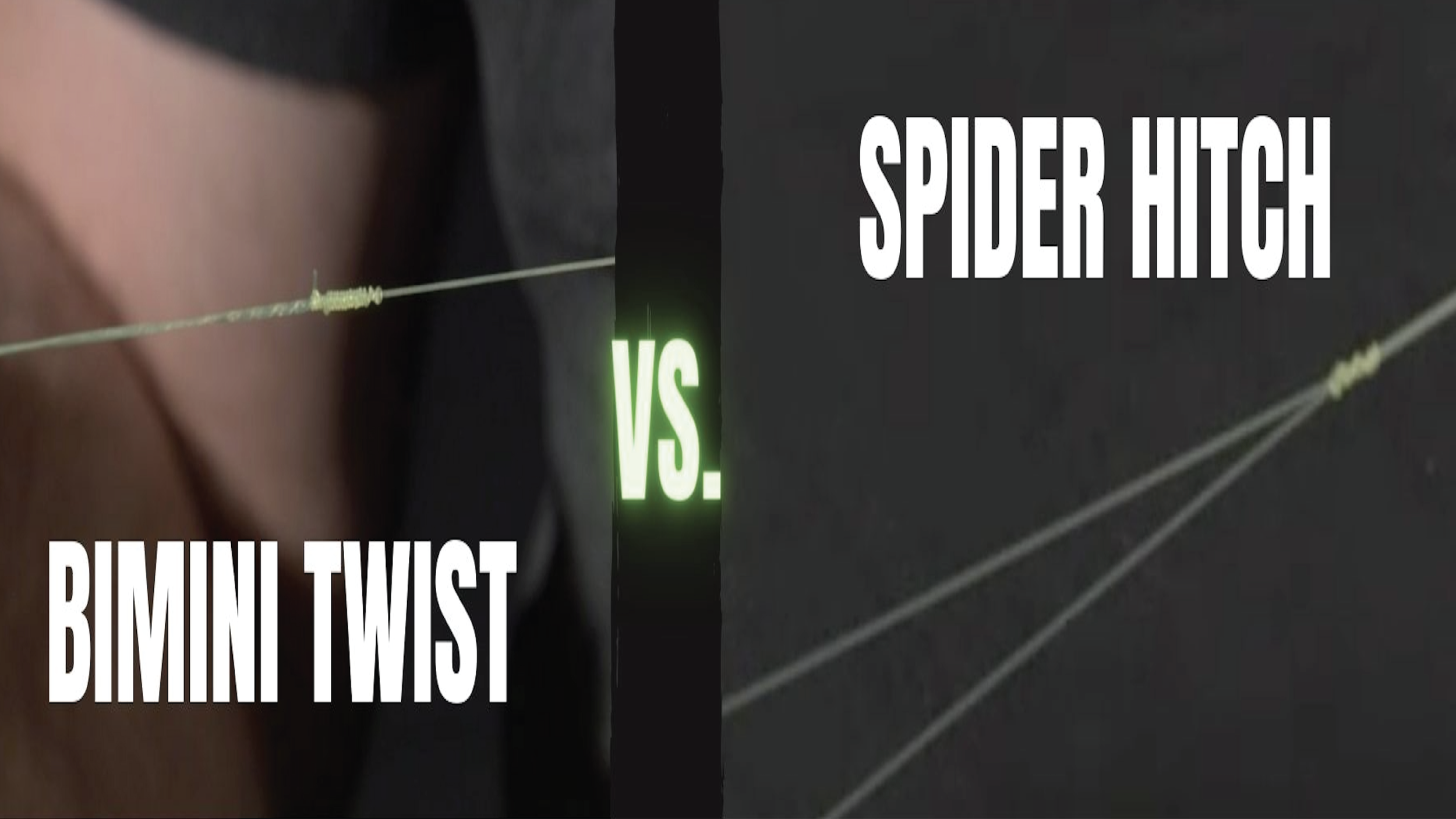 How 2 Tuesday- The Spider Hitch vs. The Bimini Twist - Double Line Knots - Episode #641