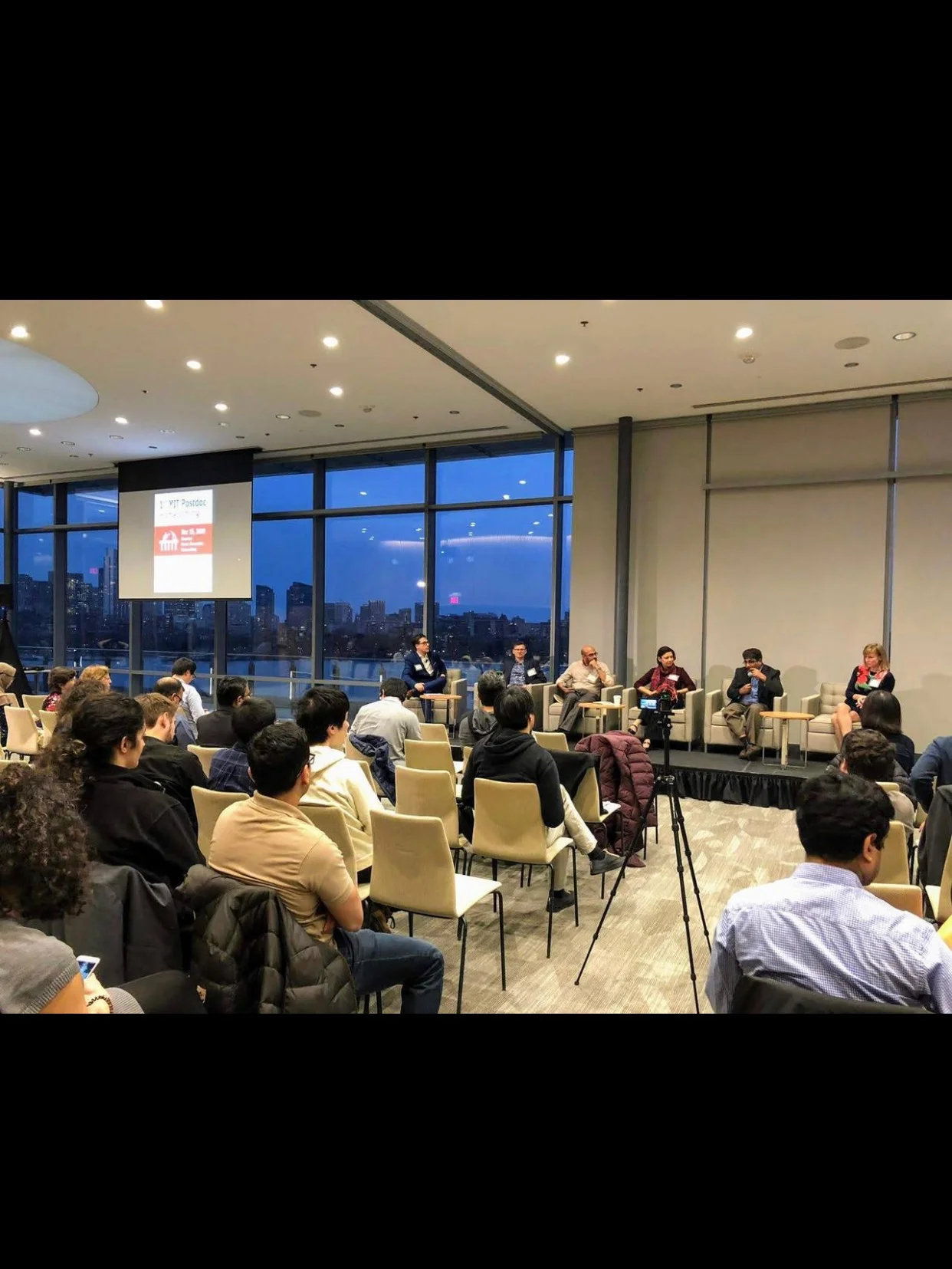 Part of a panel discussion at MIT