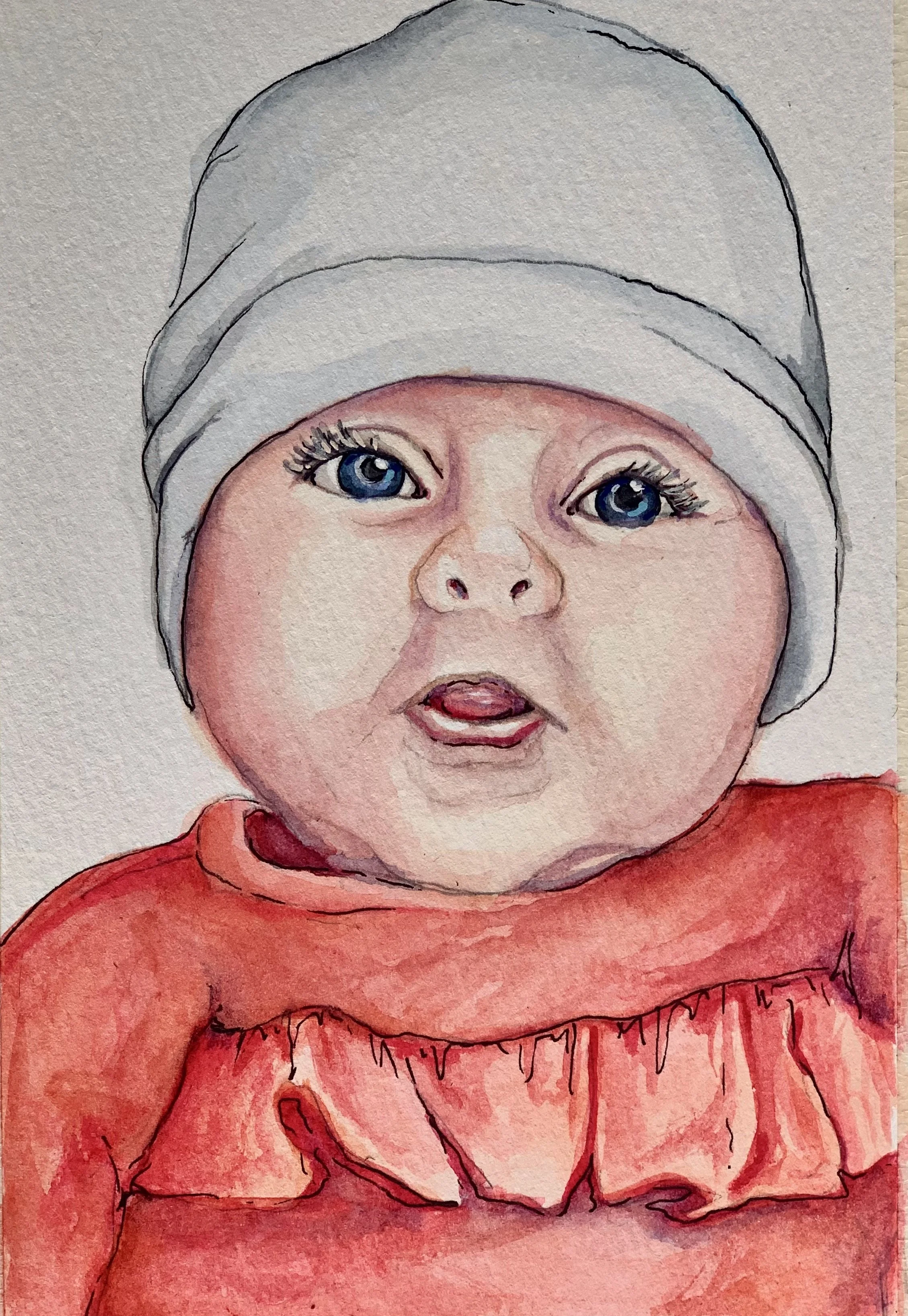 5X7”  Watercolor  2022