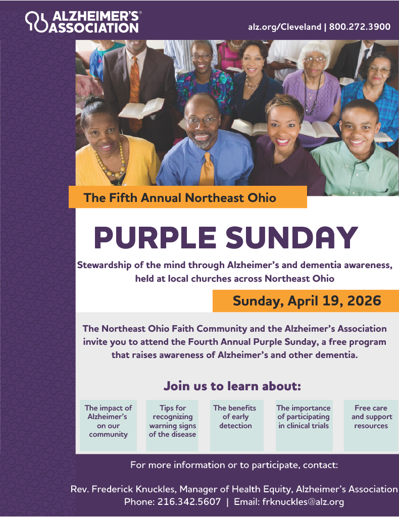 The Alzheimer's Association: Purple Sunday