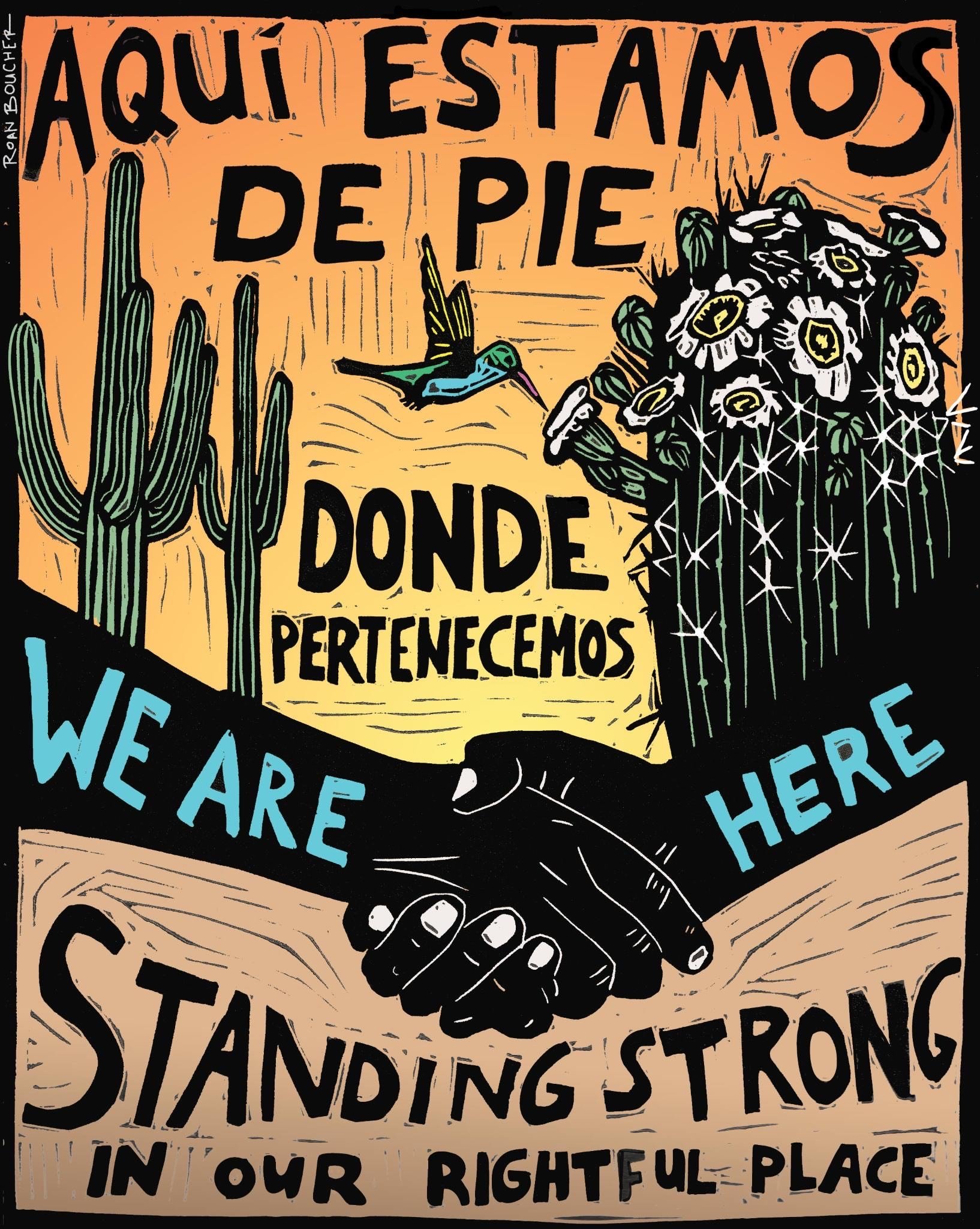 Aquí Estamos de Pie - Apoyando a las familias inmigrantes