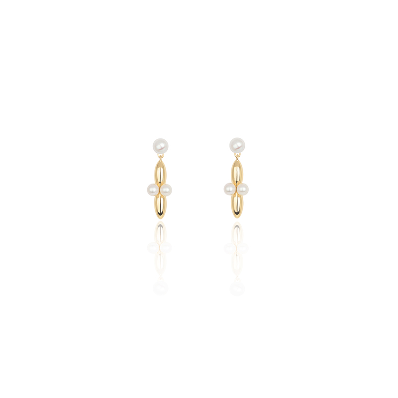 Copy of VENUS Collection earrings with pearl stud