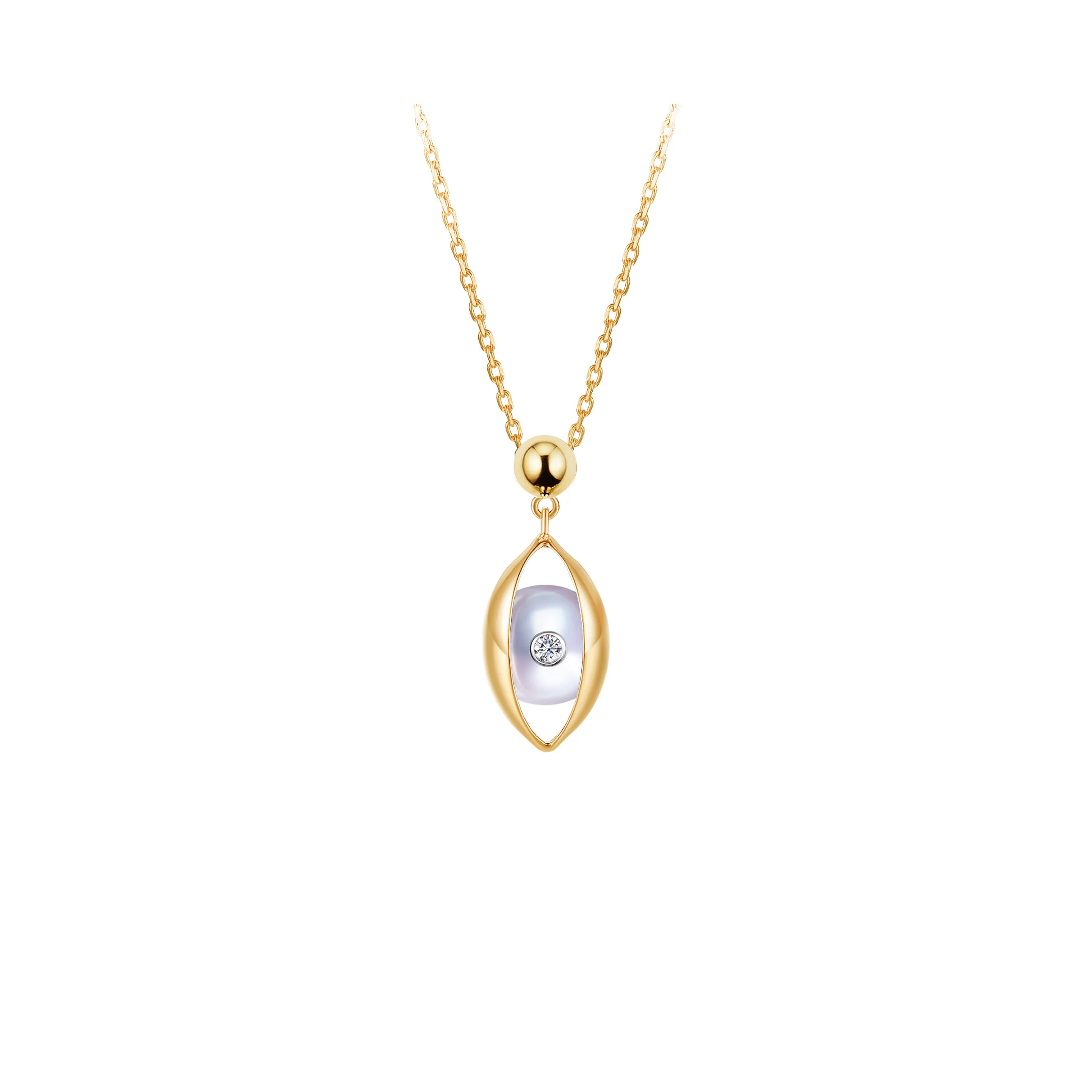 zeemouzeng necklace, eye necklace, peal necklace, eye