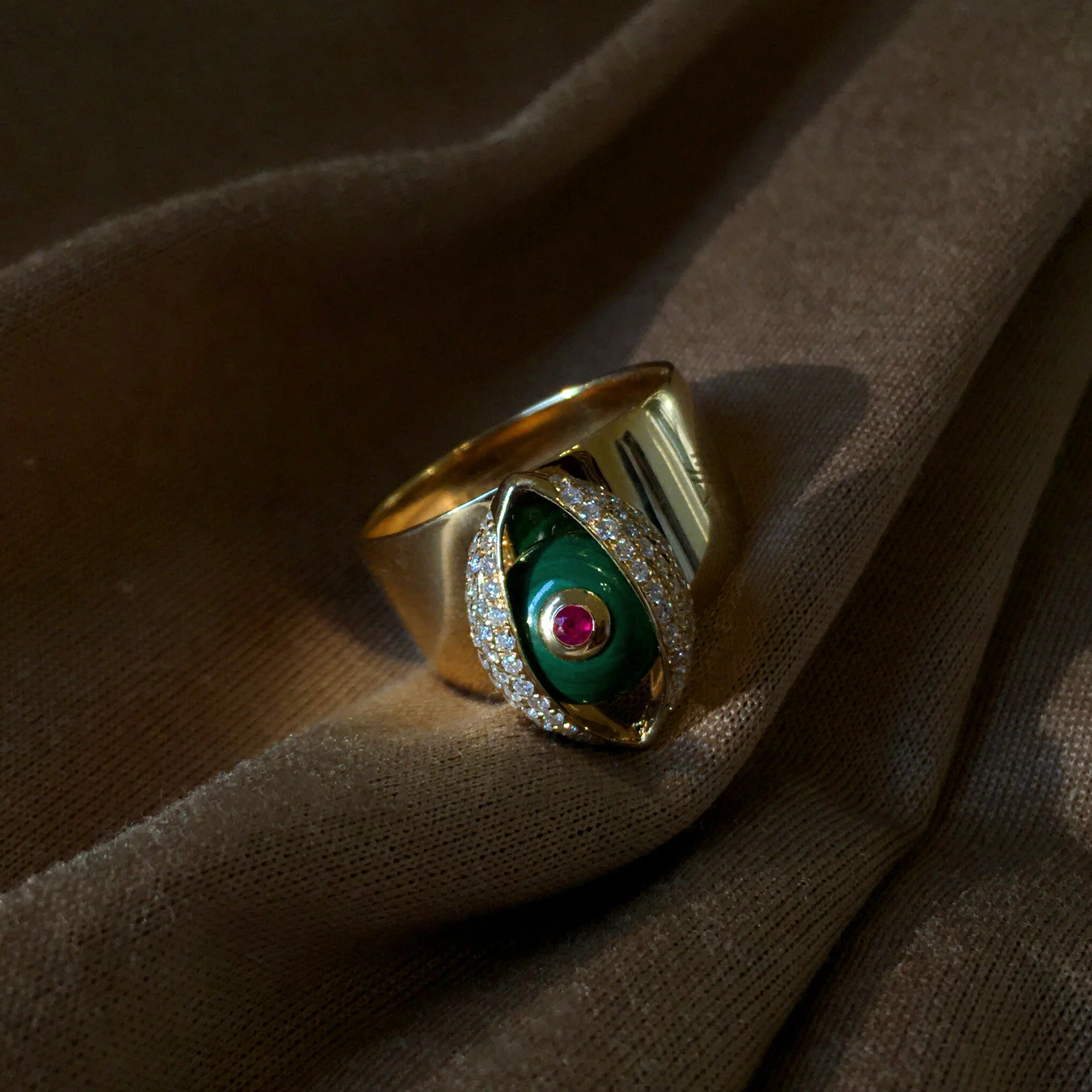 ZEEMOU ZENG EYE COCKTAIL RING MALACHITE .JPG