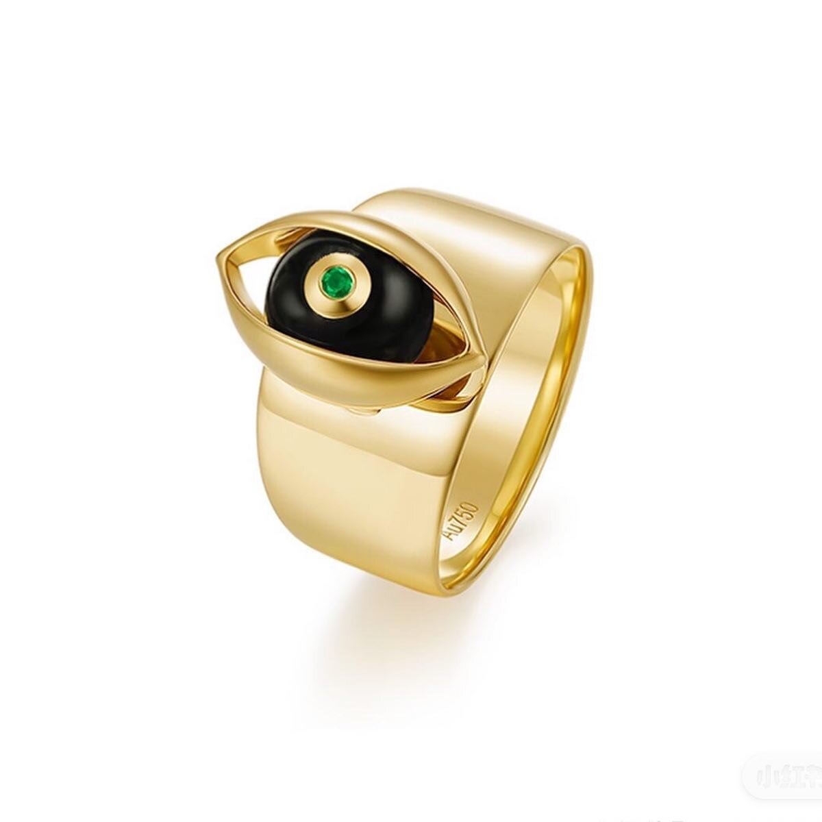 Eye ring, 18k yellow gold, black onyx, diamond, emerald 
.
.
#zeemouzeng #zeemouzengjewellery #eyering #rings #farfetch #fashionstyle #mensring #unisexring #eyejewellery #evileye #talismanjewelry