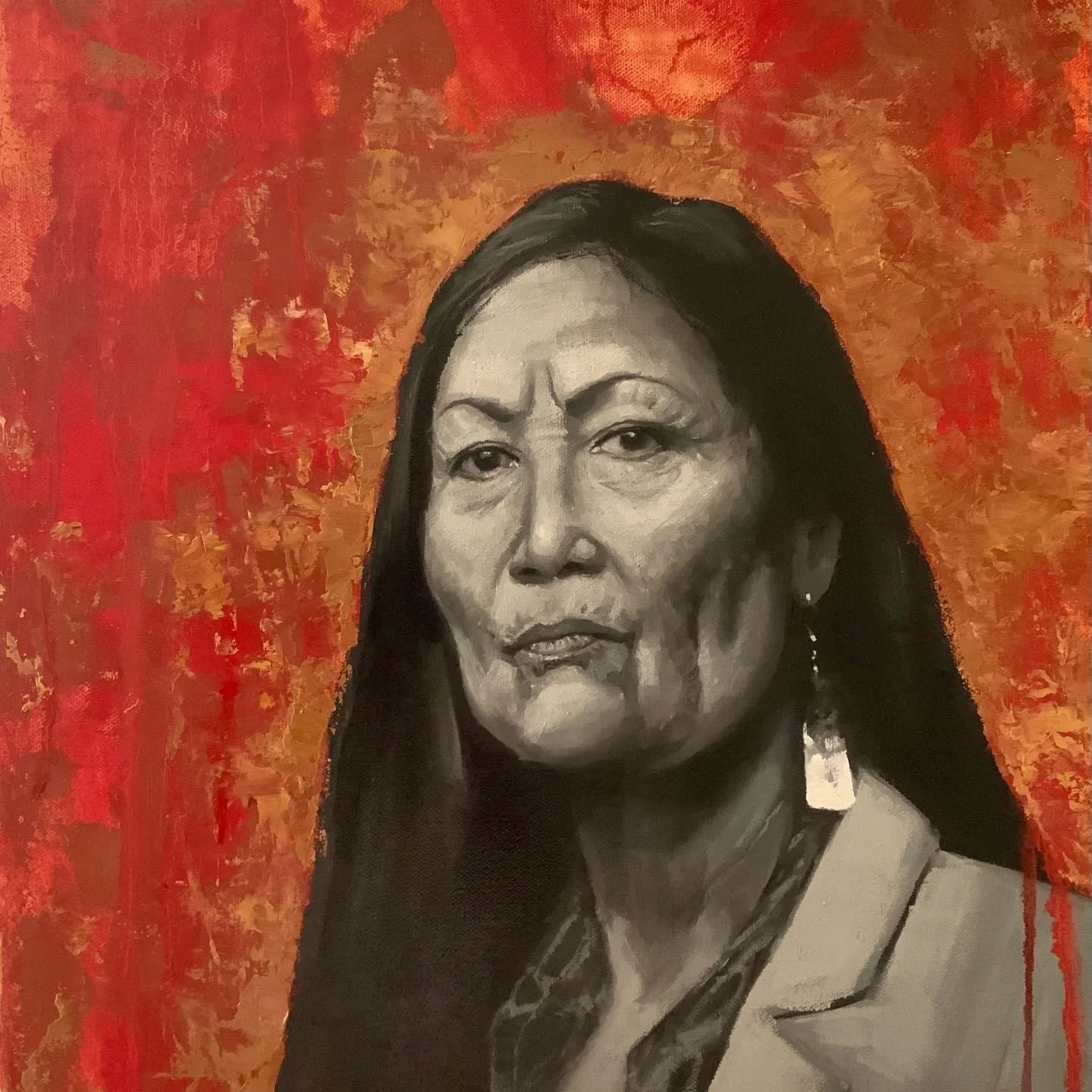  1st Place, People's Choice:  Lori Farist, "Deb Haaland"  