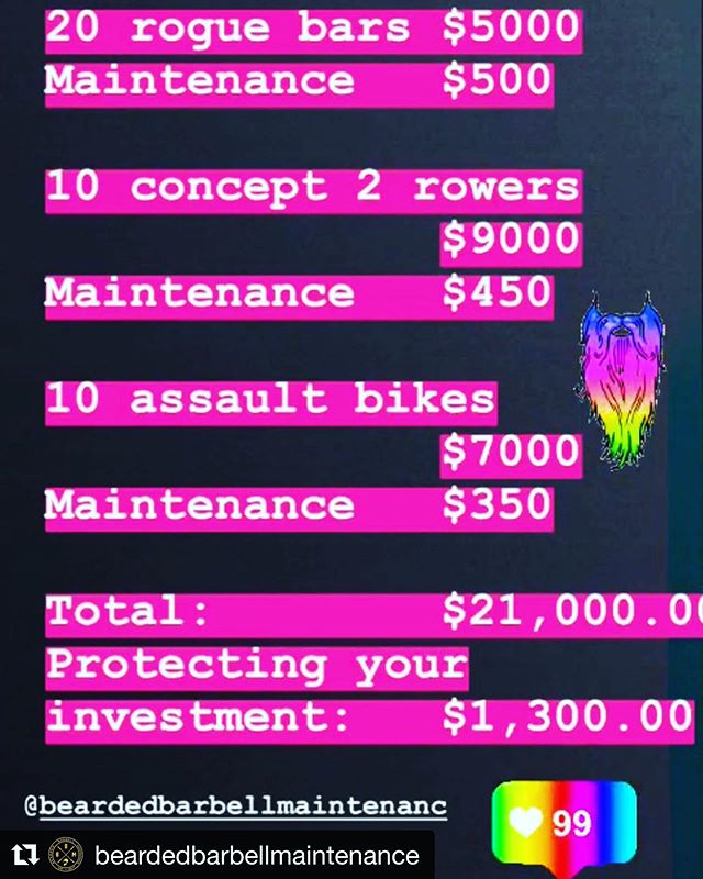 Let me protect your investments.
#beardedbarbellmaintenance #beardedbarbellmembership 
#holdthestandard 
#raisethebar 
#crossfit
#athlete
#gym
#fitness 
#boston #nyc #philadelphia #newjersey