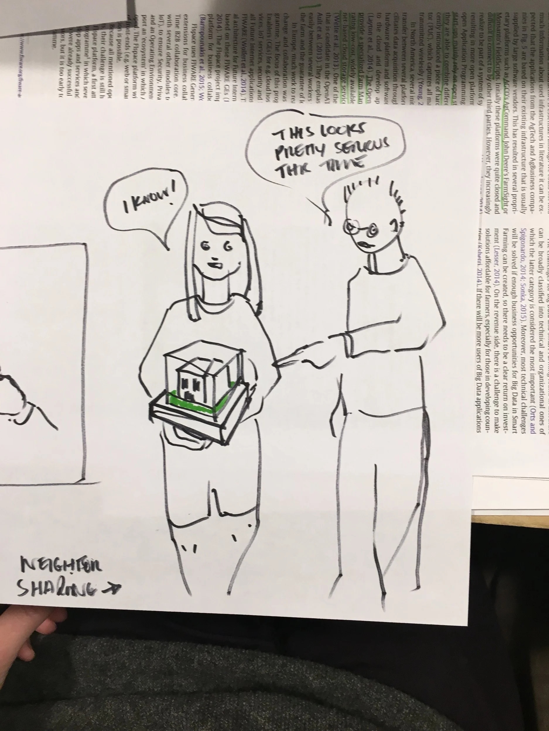 Sketching the story to enrich a deck - sketches to be translated to digital images