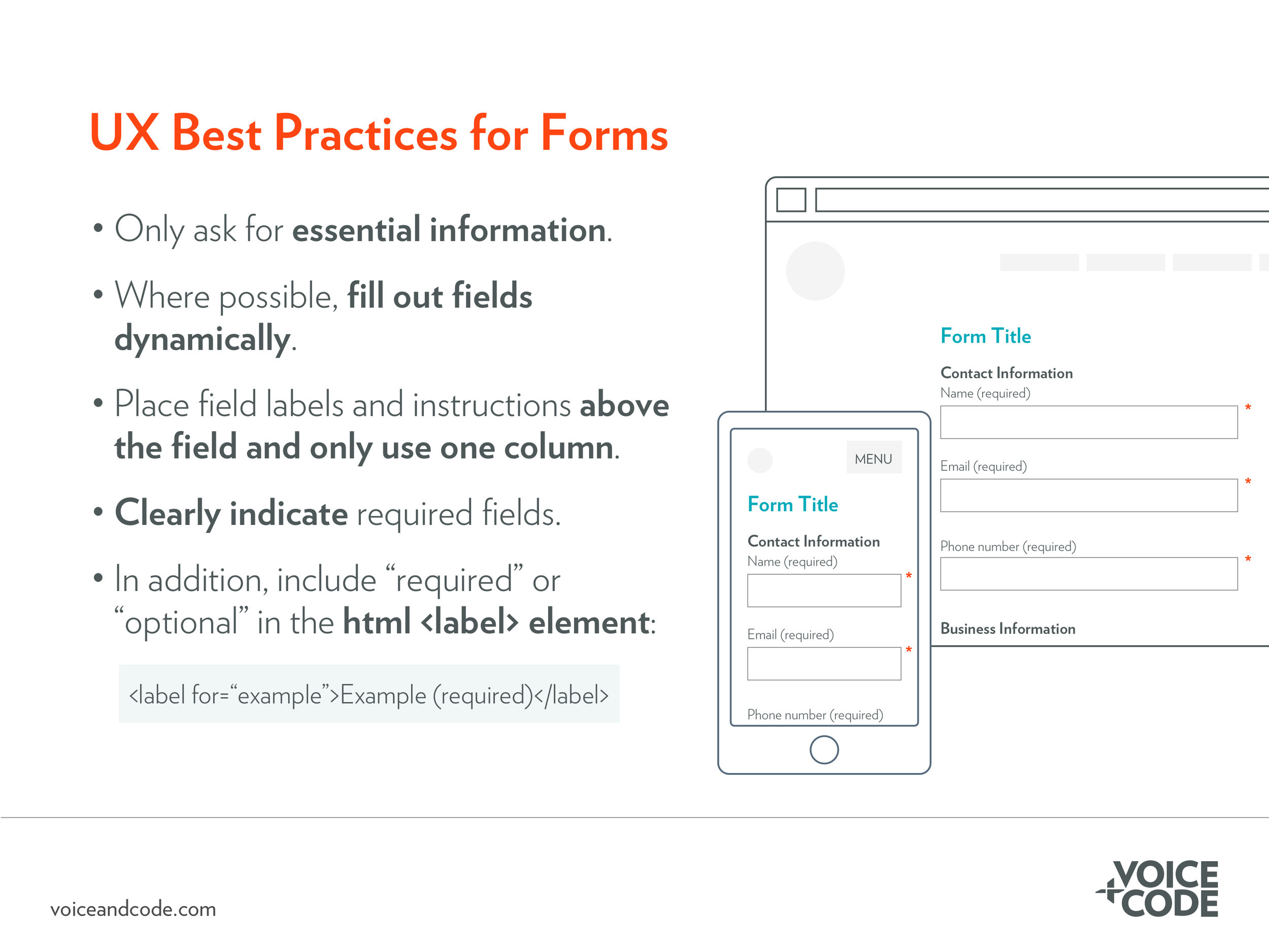 Ux Best Practices Form Design — Voicecode