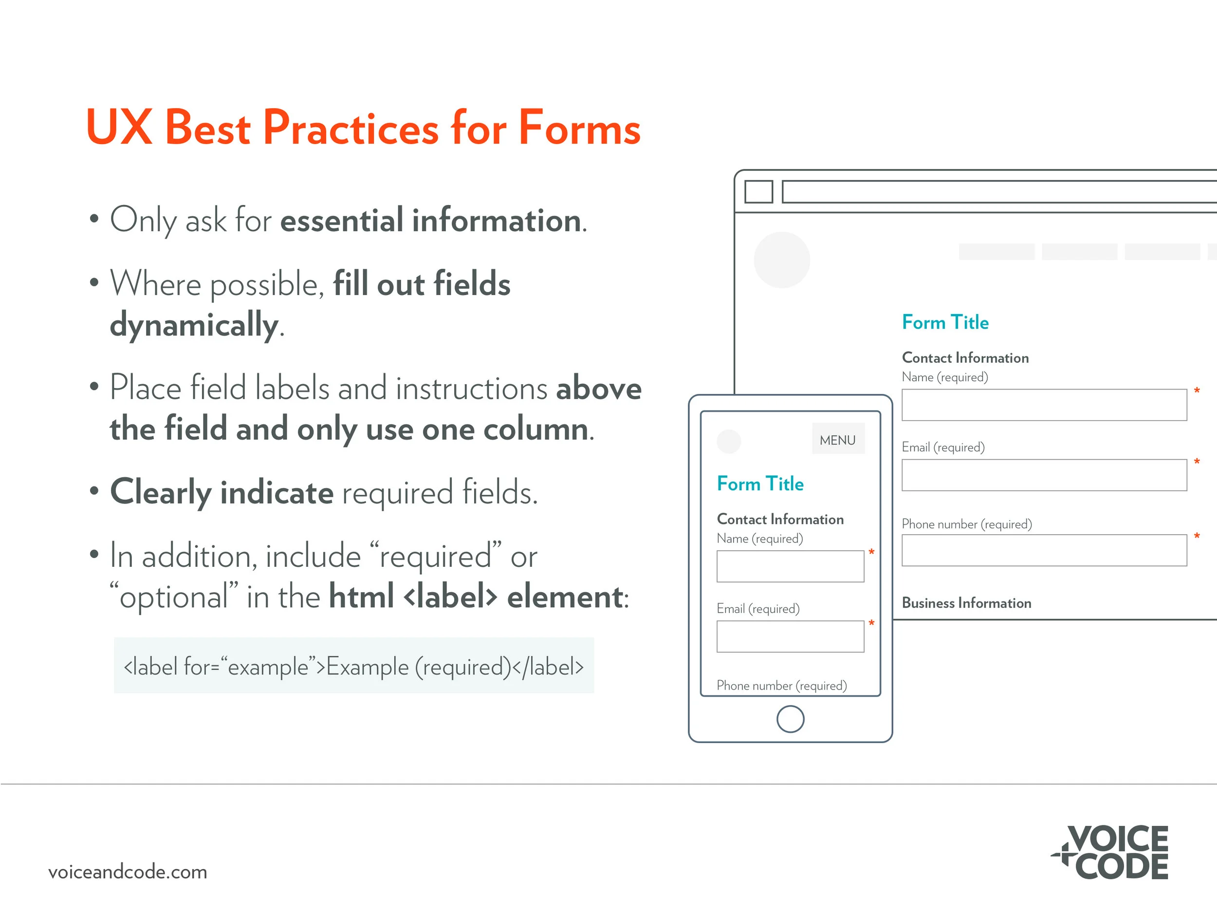 Ux Best Practices Form Design Voice Code