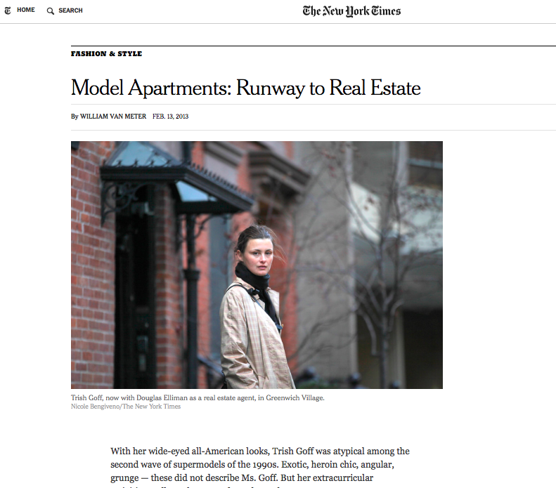 New York Times: Model Apartments: Runway to Real Estate