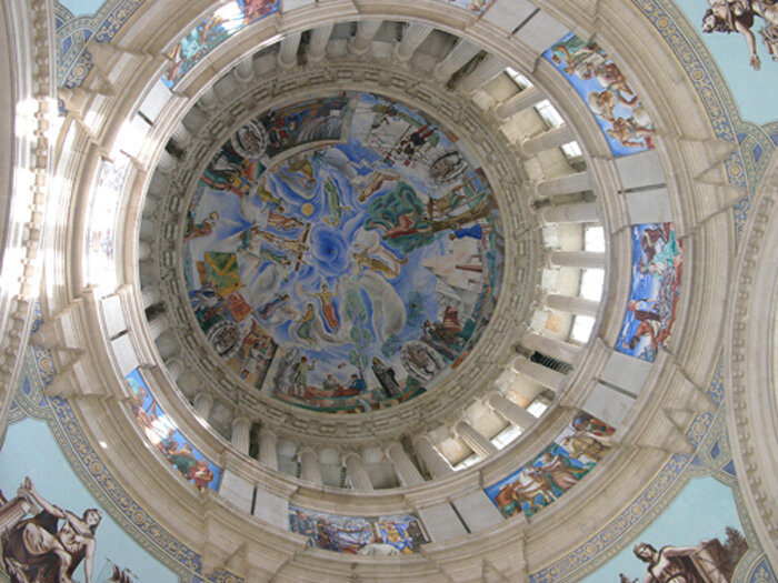 The Palau Nacional, Oval Hall Ceiling, Museu Nacional d'Art de Catalunya