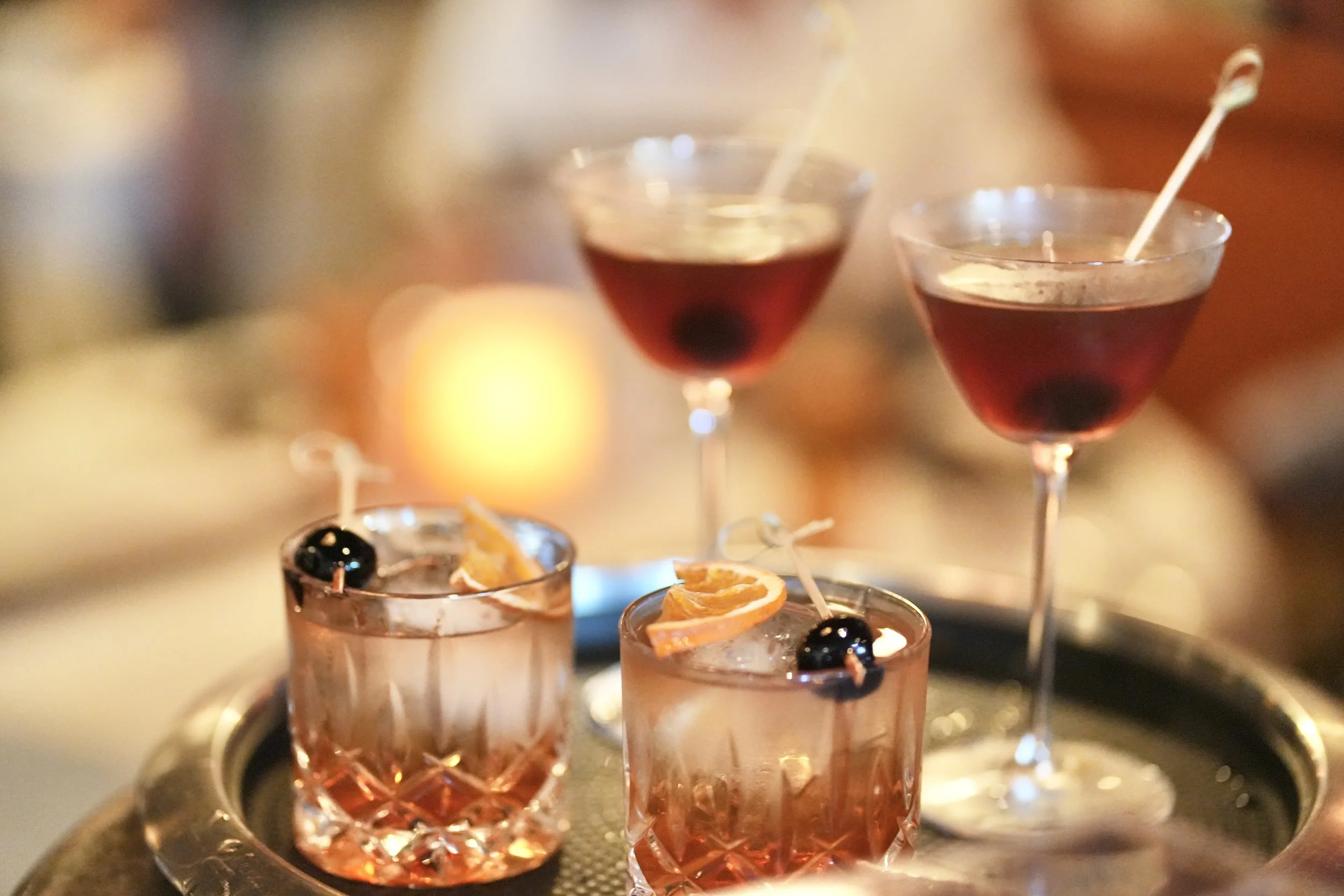 OUR SIGNATURE FIGARO MANHATTAN AND OLD FASHIONED