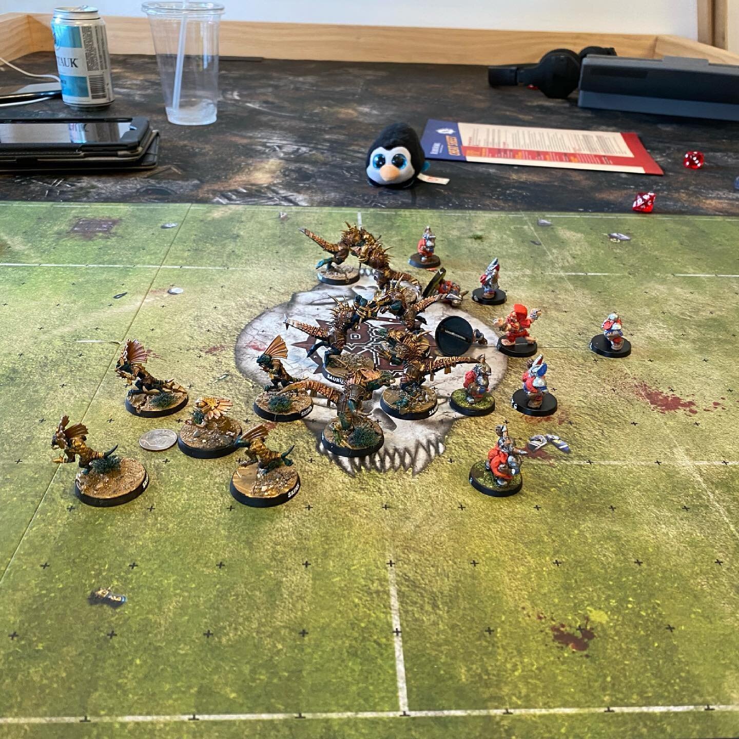 We kicked off the 2021 Blood Bowl season in style yesterday. So awesome to see so many beautiful teams on the pitch! #bloodbowl #gamesworkshop #tabletop #miniatures #gaming  #brooklyn #newyork #nyc