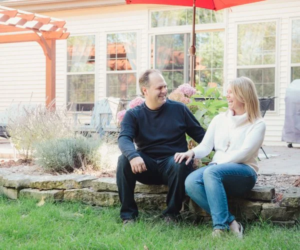 We love spending time in our backyard!