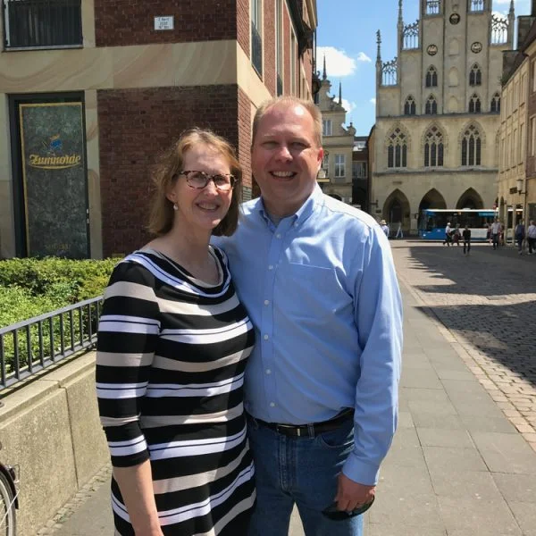 Enjoying a beautiful day in Münster, Germany