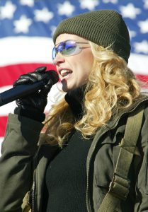 Faith Hill at Good Morning America Tribute Concert for US Armed Forces 2009