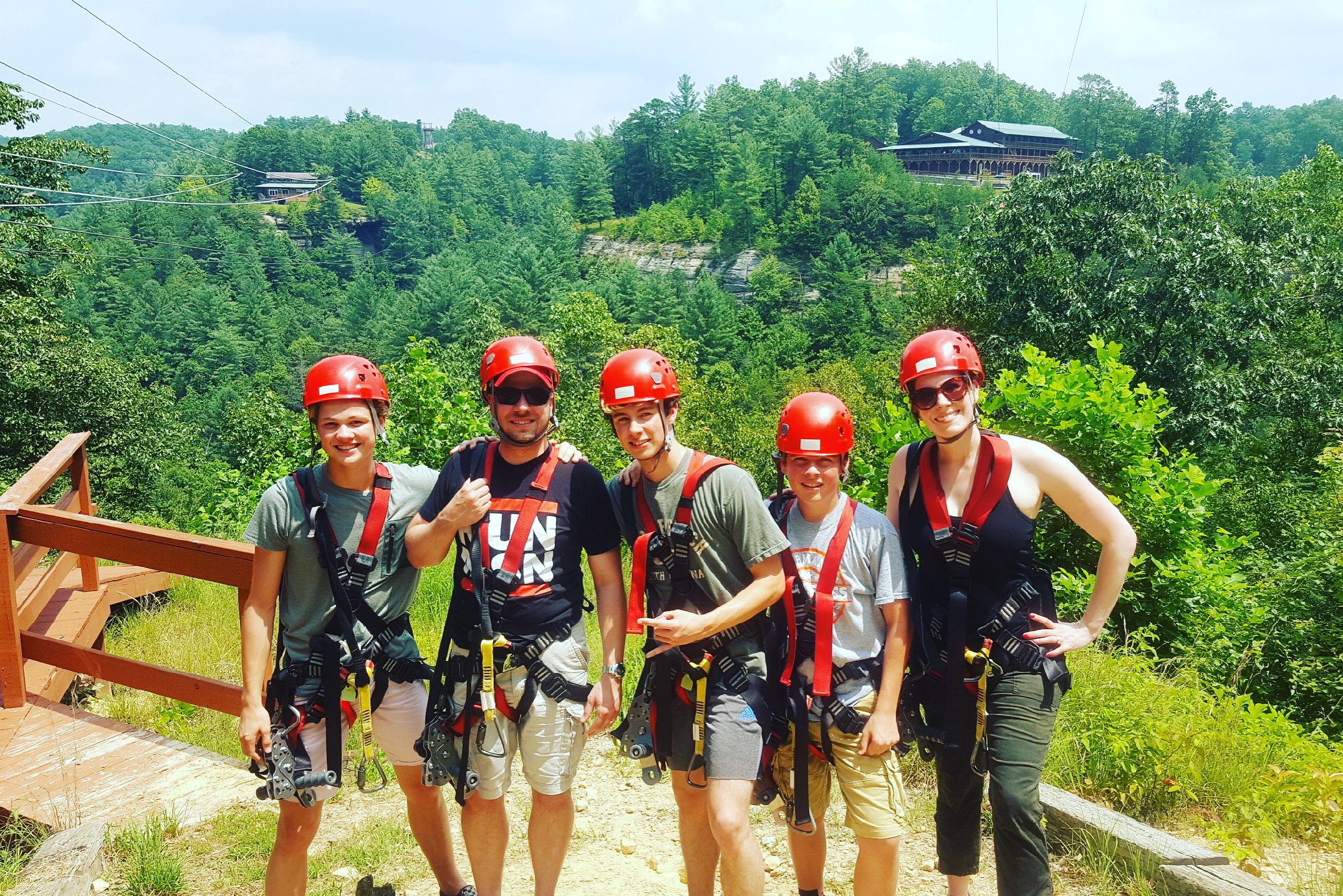 we had a blast ziplining with laura’s cousins at a family reunion
