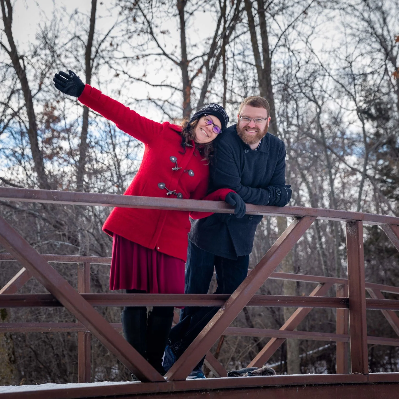 Walking in a winter wonderland on a mild Christmas Eve day, 2018.