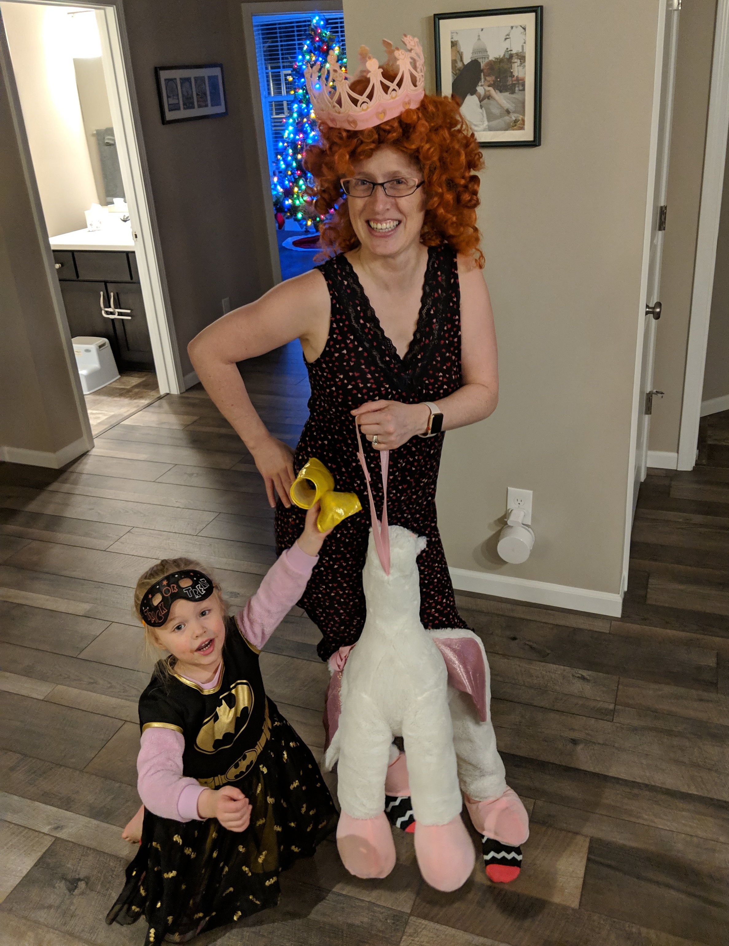 horsing around at home