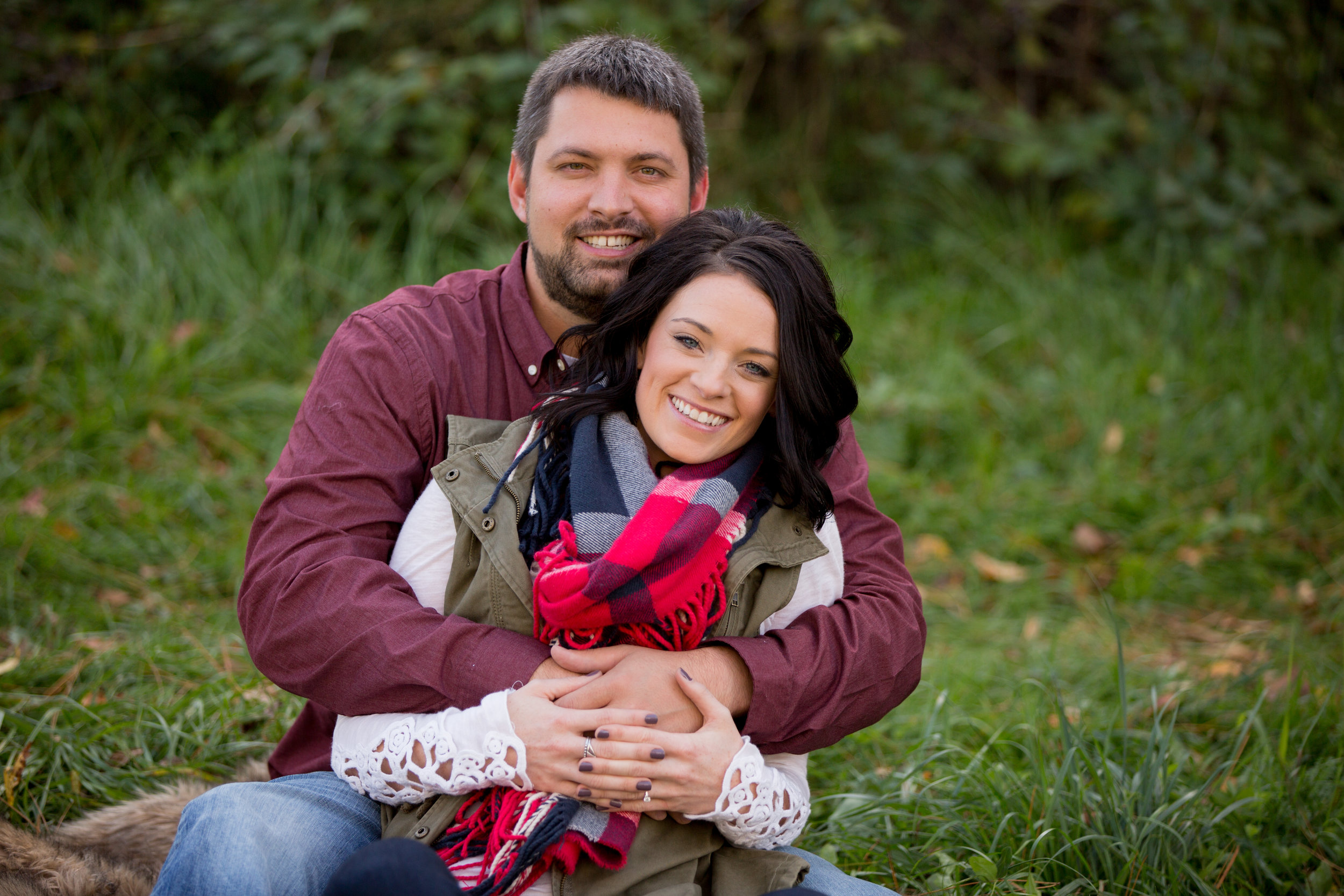 engagement photo at one of our favorite parks!