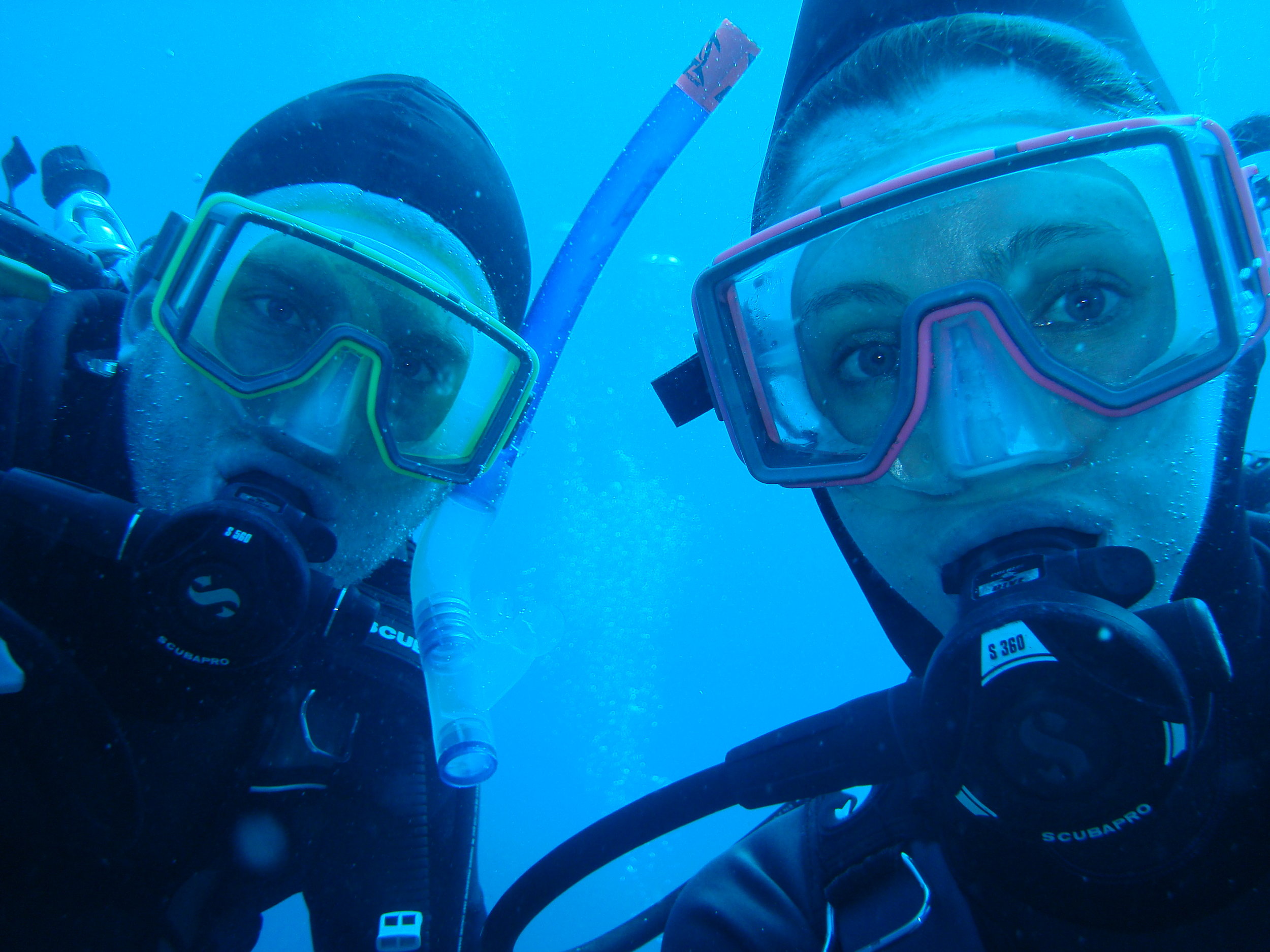 we both love to scuba dive!