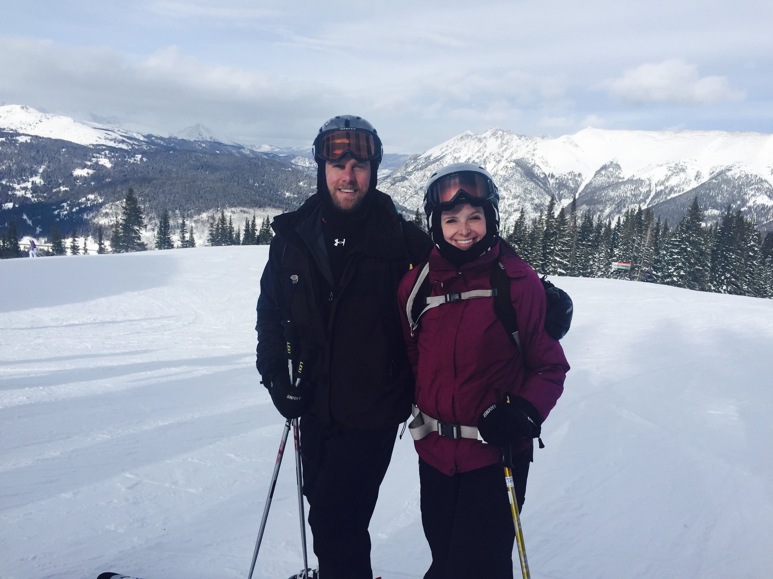 we love to go out west to ski