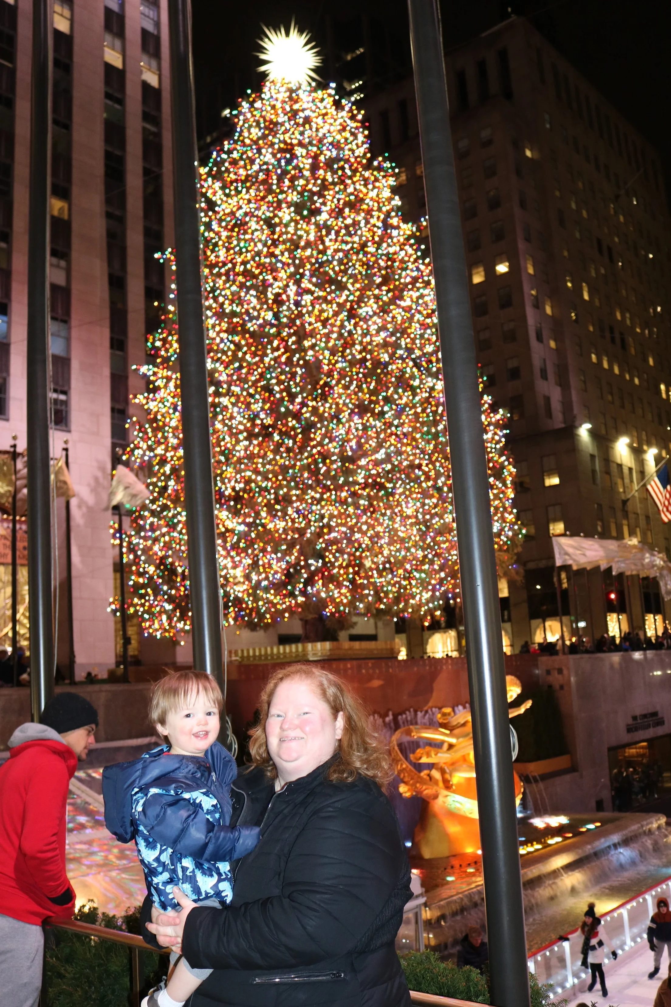 Visiting the Rockefeller Center Christmas Tree in New York