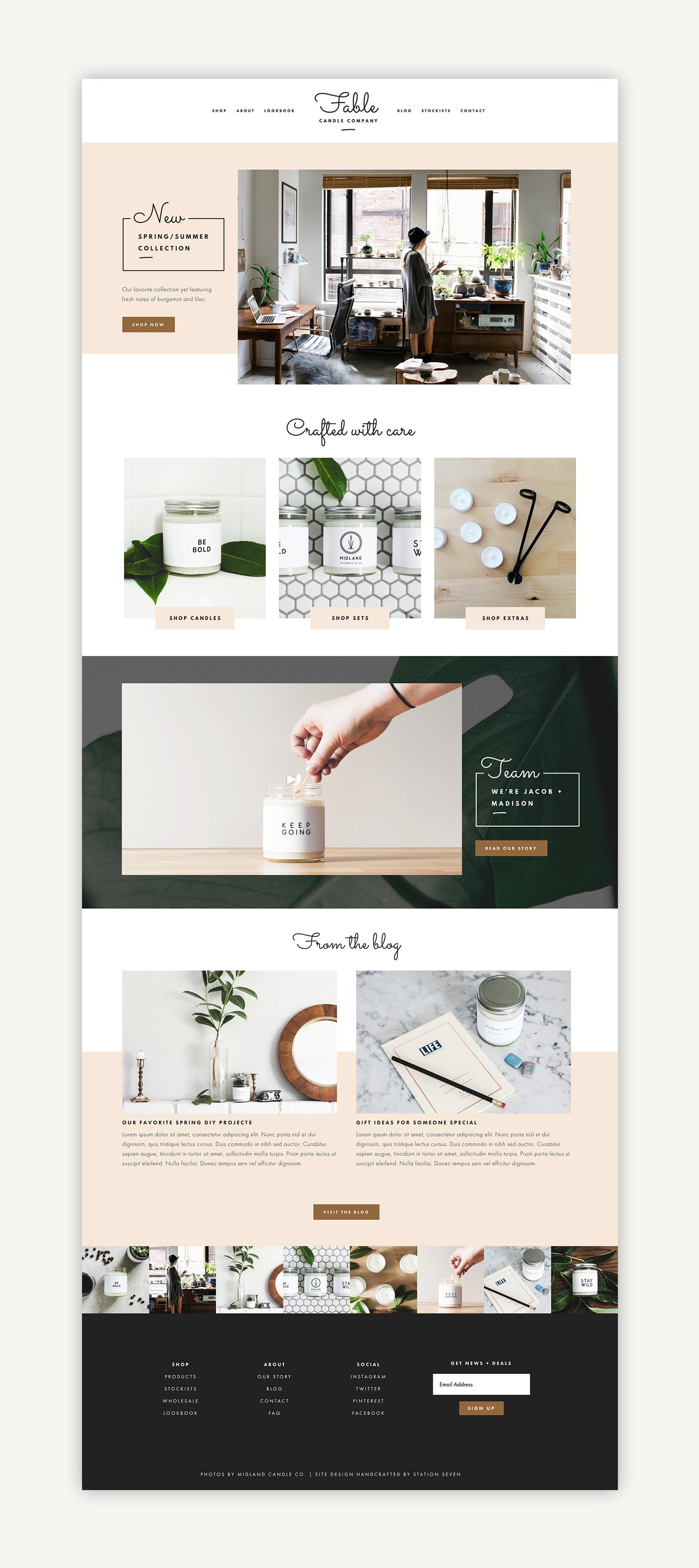 Fable Squarespace Kit Station Seven Squarespace Templates Squarespace Courses Canva Templates And Free Resources For Creative Entrepreneurs