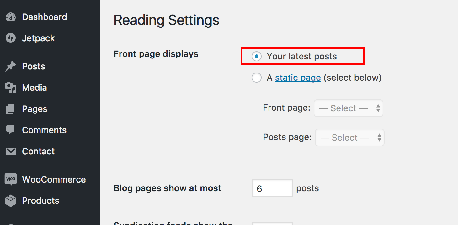 WordPress blog as home page.png