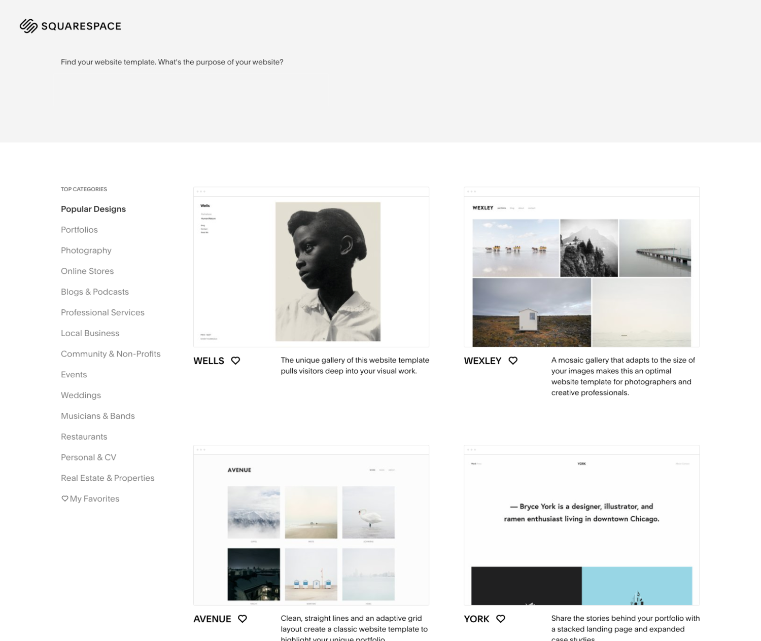 Squarespace Templates