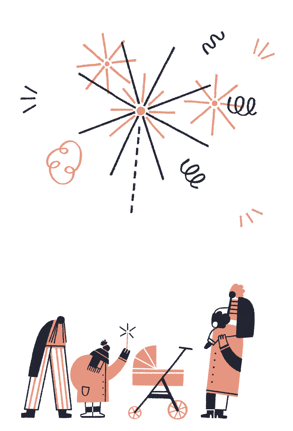 Family Watching Fireworks.png