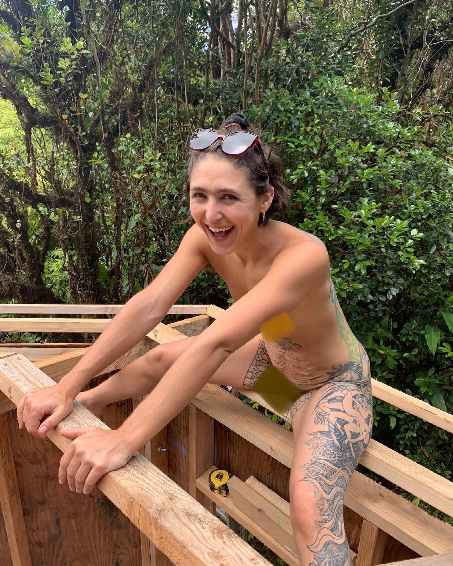 Need a house built? Call us - the ever-naked wood-bending futch team of your dreams 😉 

I have service while grocery shopping to share these tremendously joyful snippets of this transformative trip. Immersed in service to the land, I&rsquo;m redisco